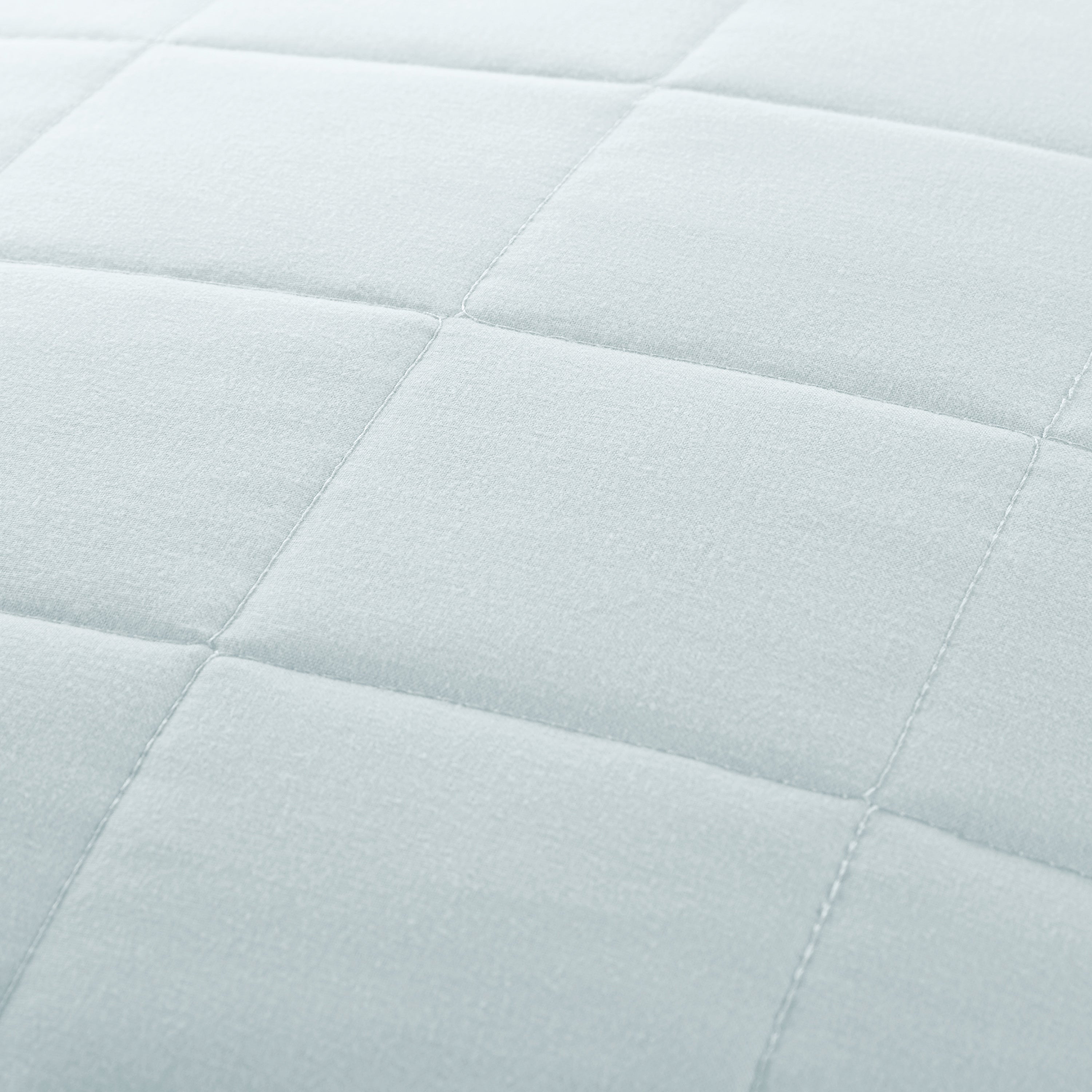 Lightweight Square Stitch Quilted Coverlet Set
