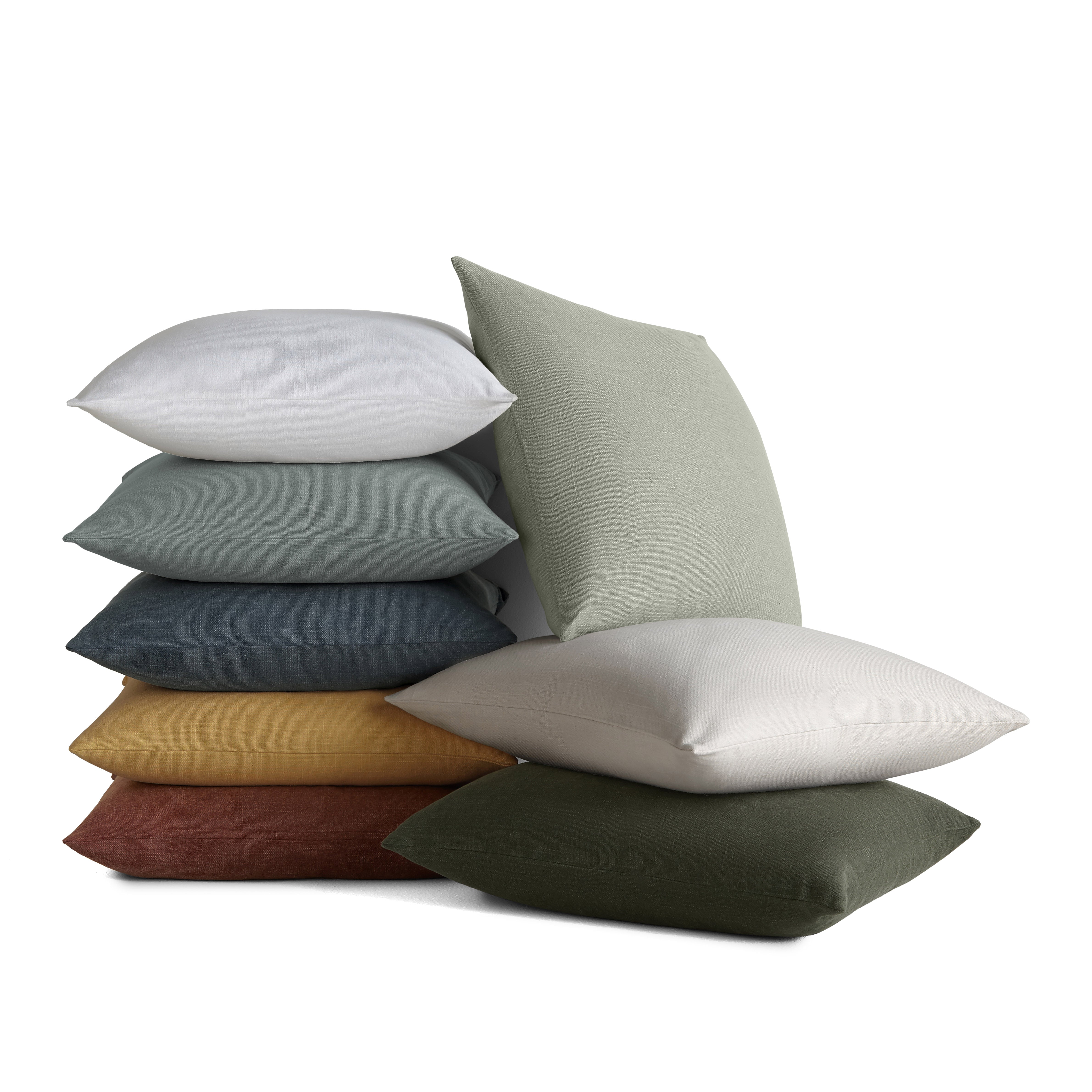 Stone Washed and Distressed Cotton Decor Throw Pillow Cover