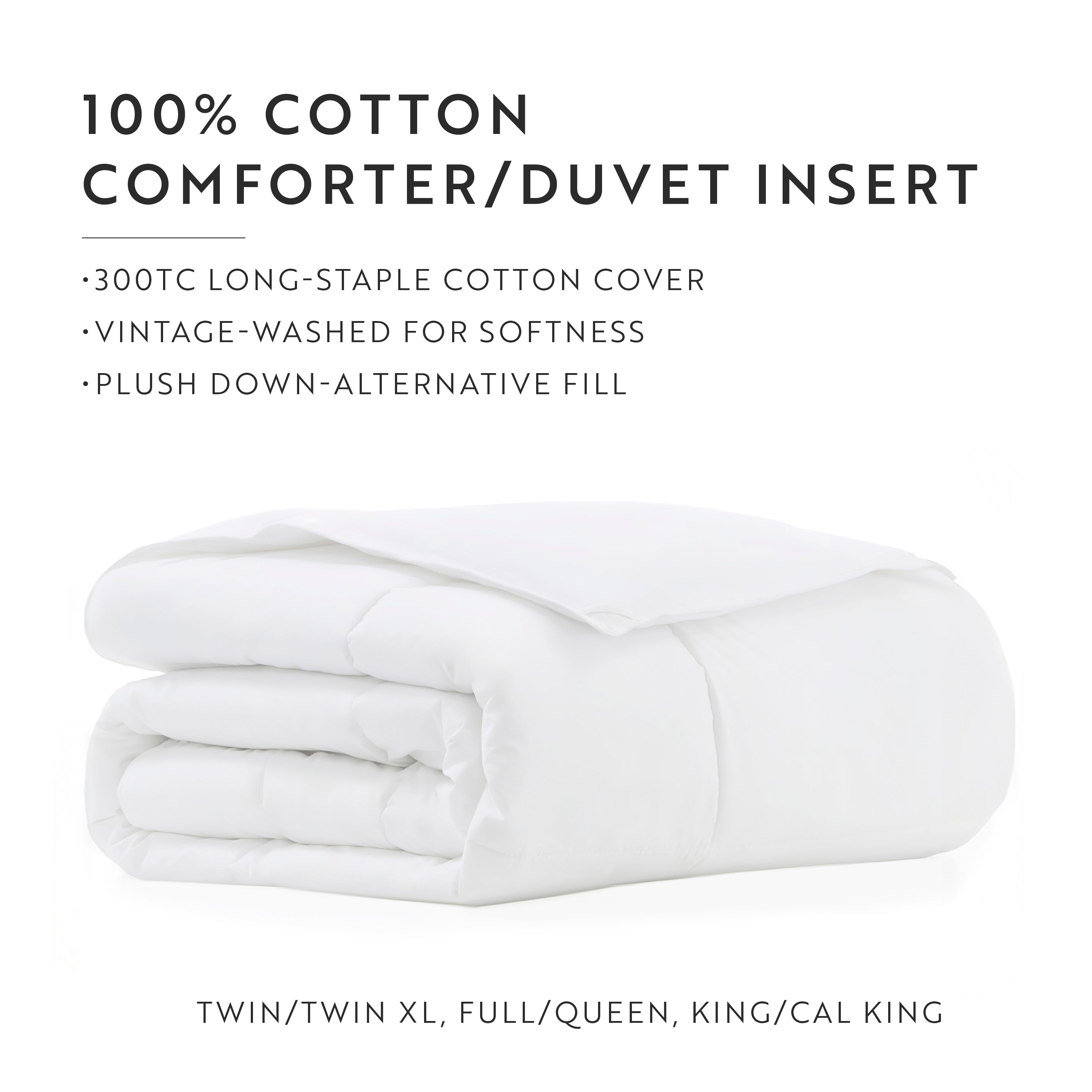 100% Cotton Down Alternative Comforter