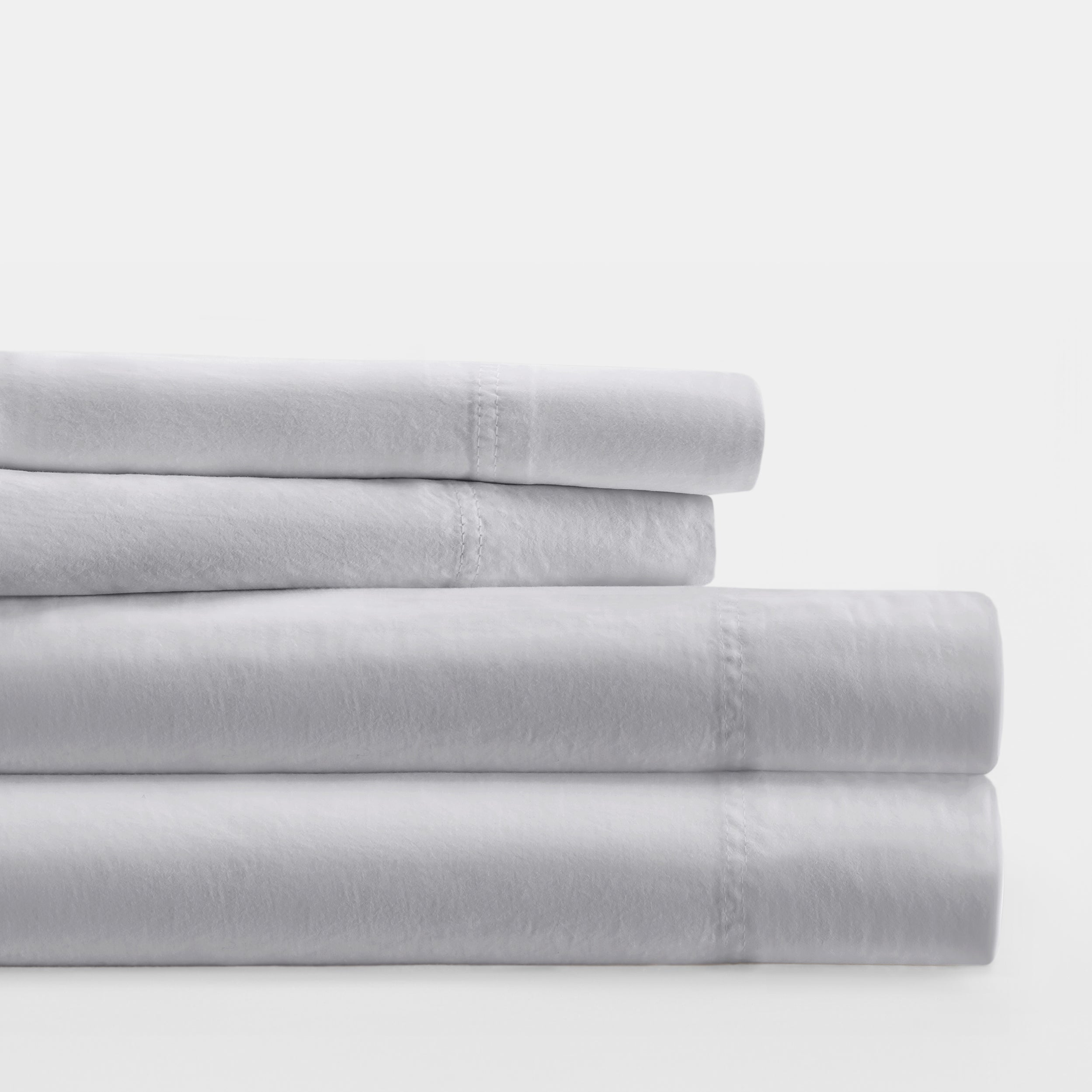 4-Piece 100% Cotton Long Staple Sheet Set