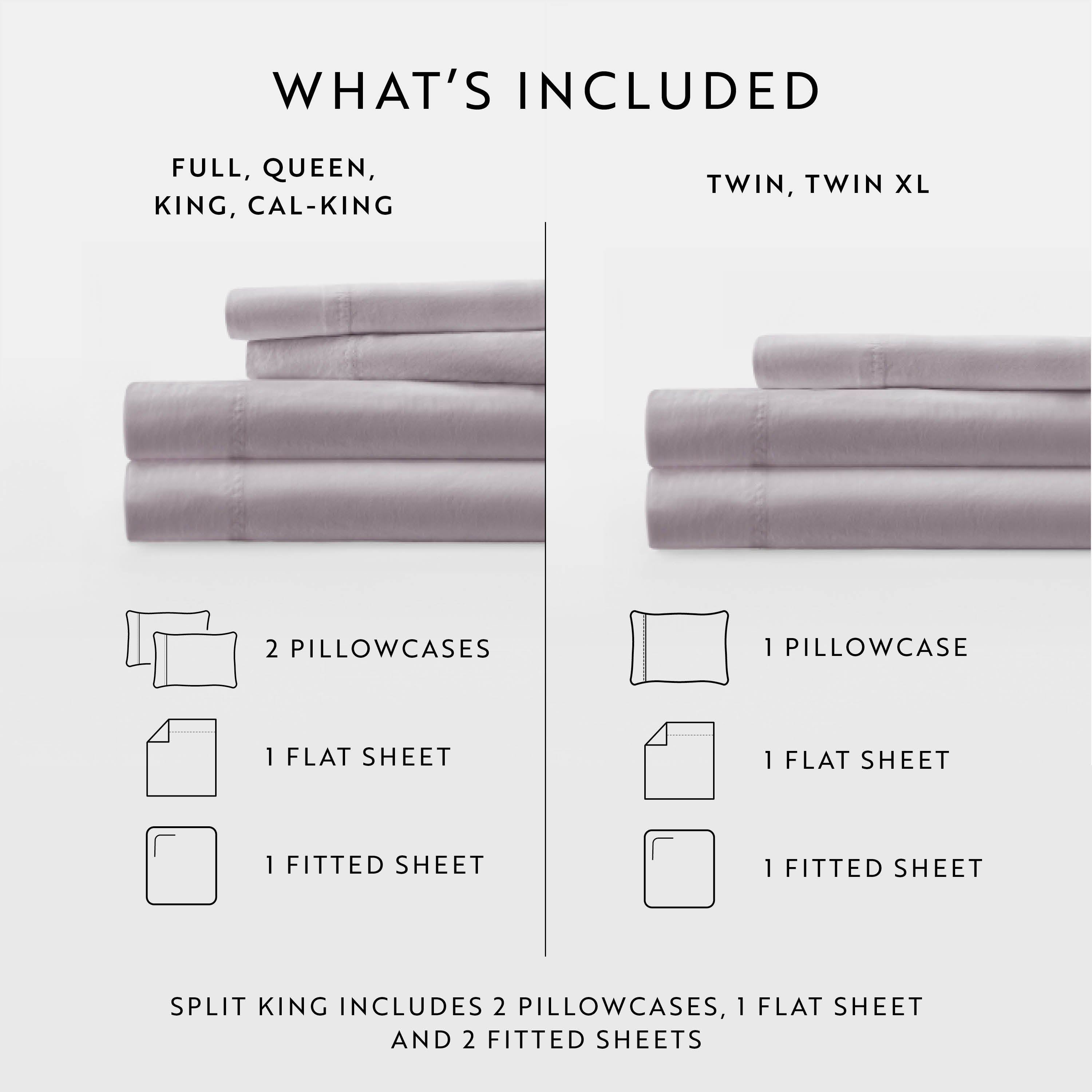 4-Piece 100% Cotton Long Staple Sheet Set