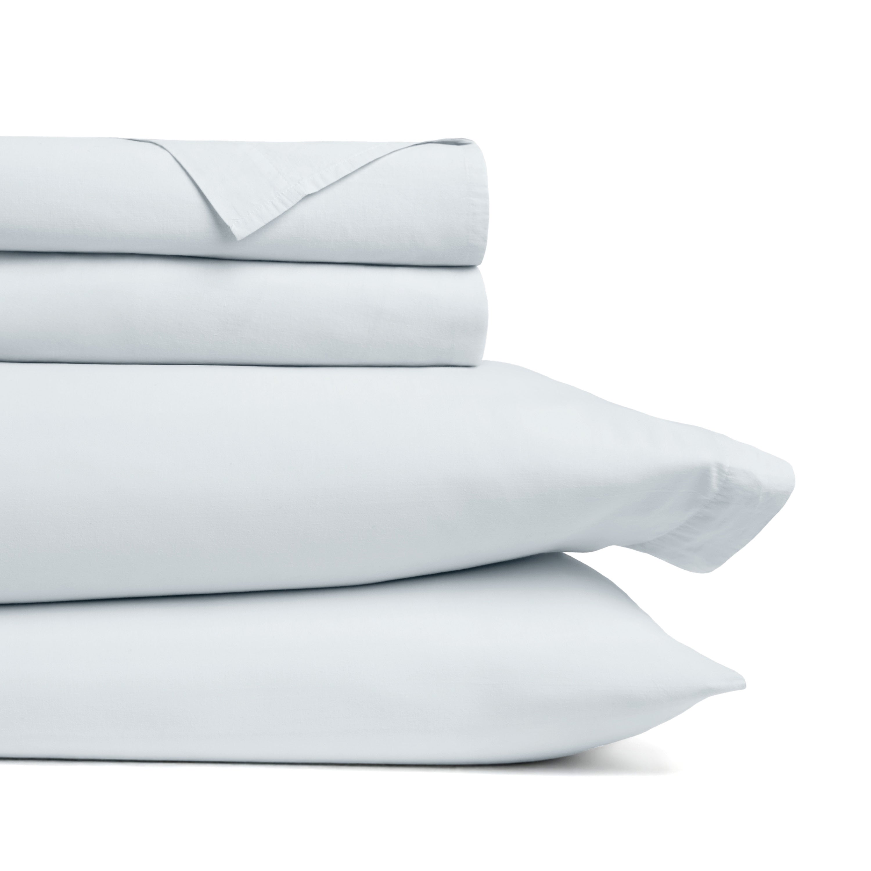 4-Piece 100% Cotton Percale Sheet Set