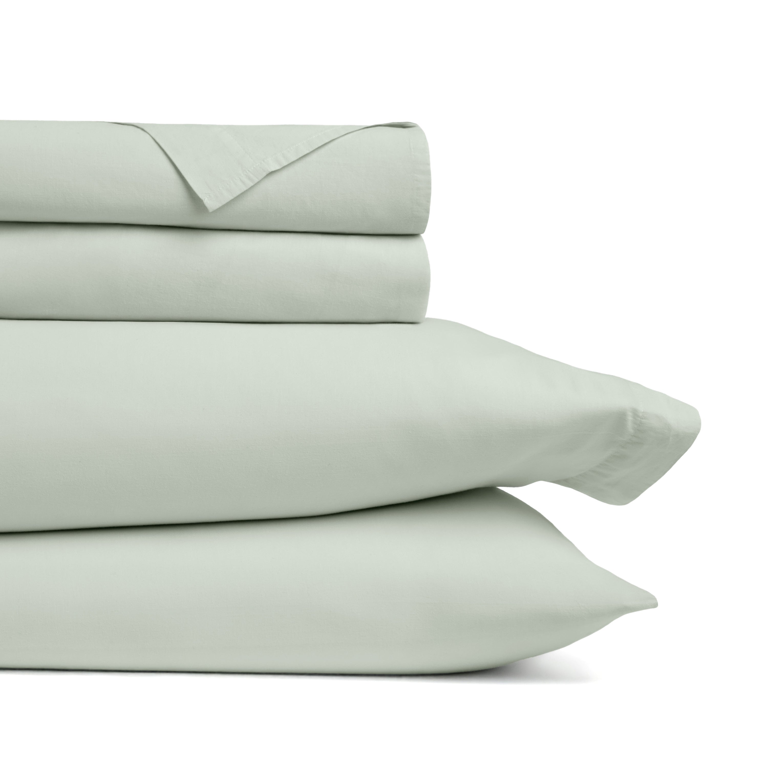 4-Piece 100% Cotton Percale Sheet Set