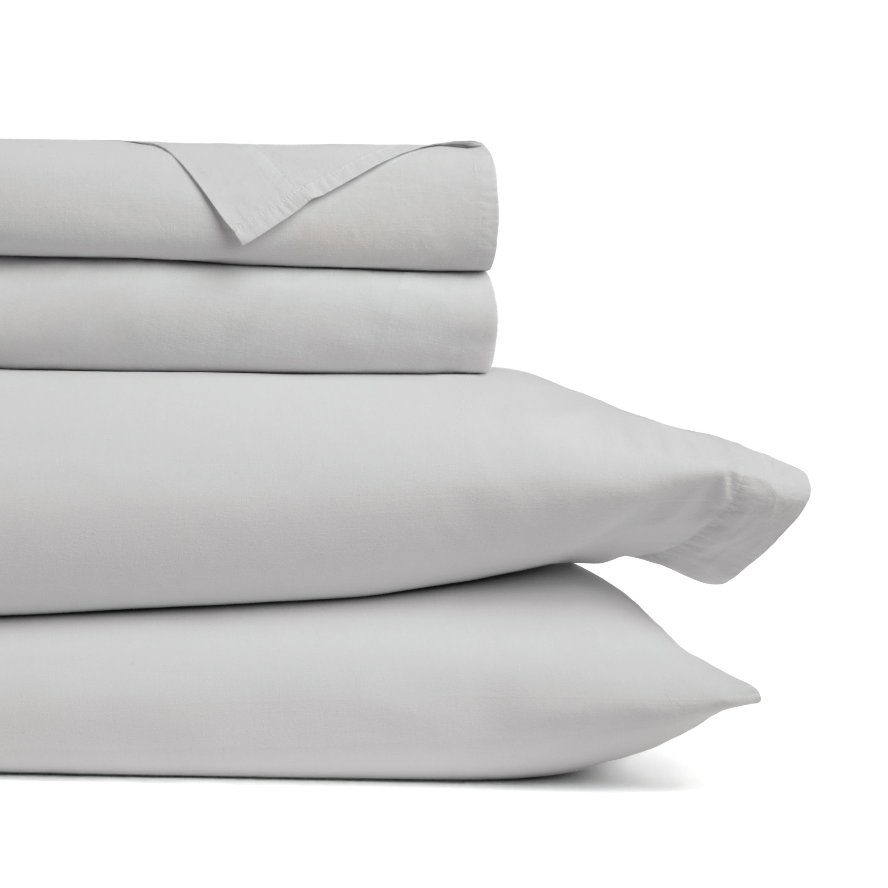 4-Piece 100% Cotton Percale Sheet Set