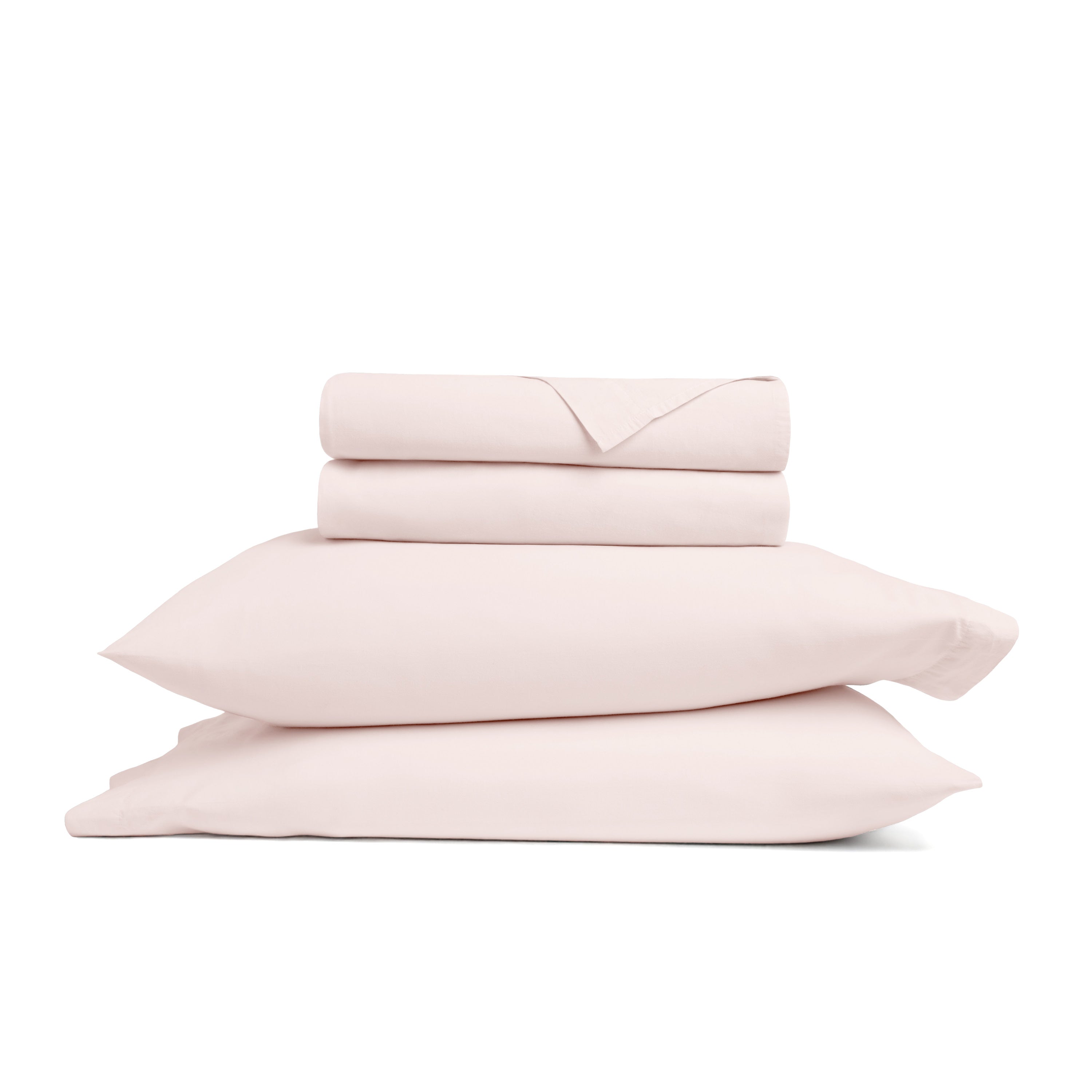 4-Piece 100% Cotton Percale Sheet Set