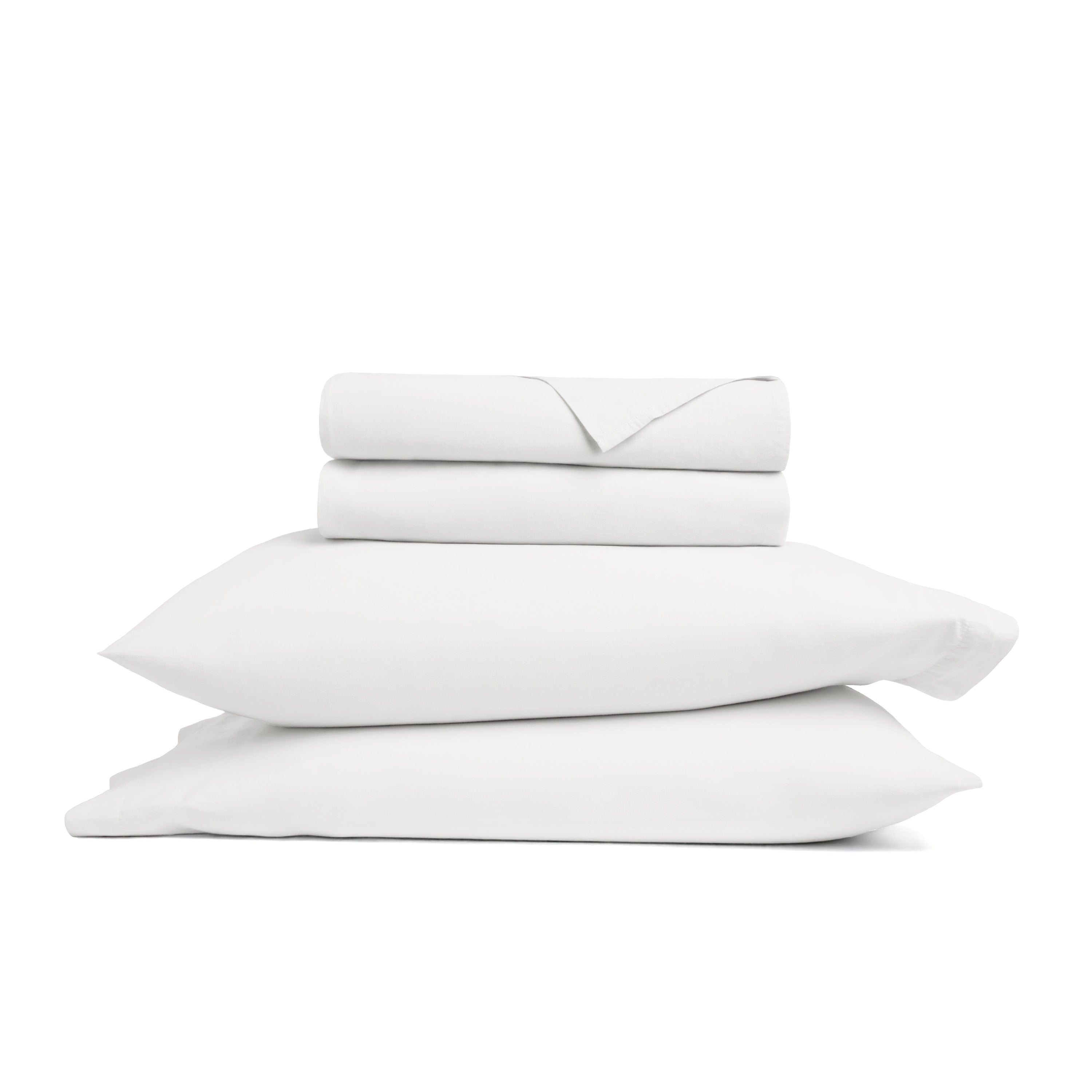 4-Piece 100% Cotton Percale Sheet Set