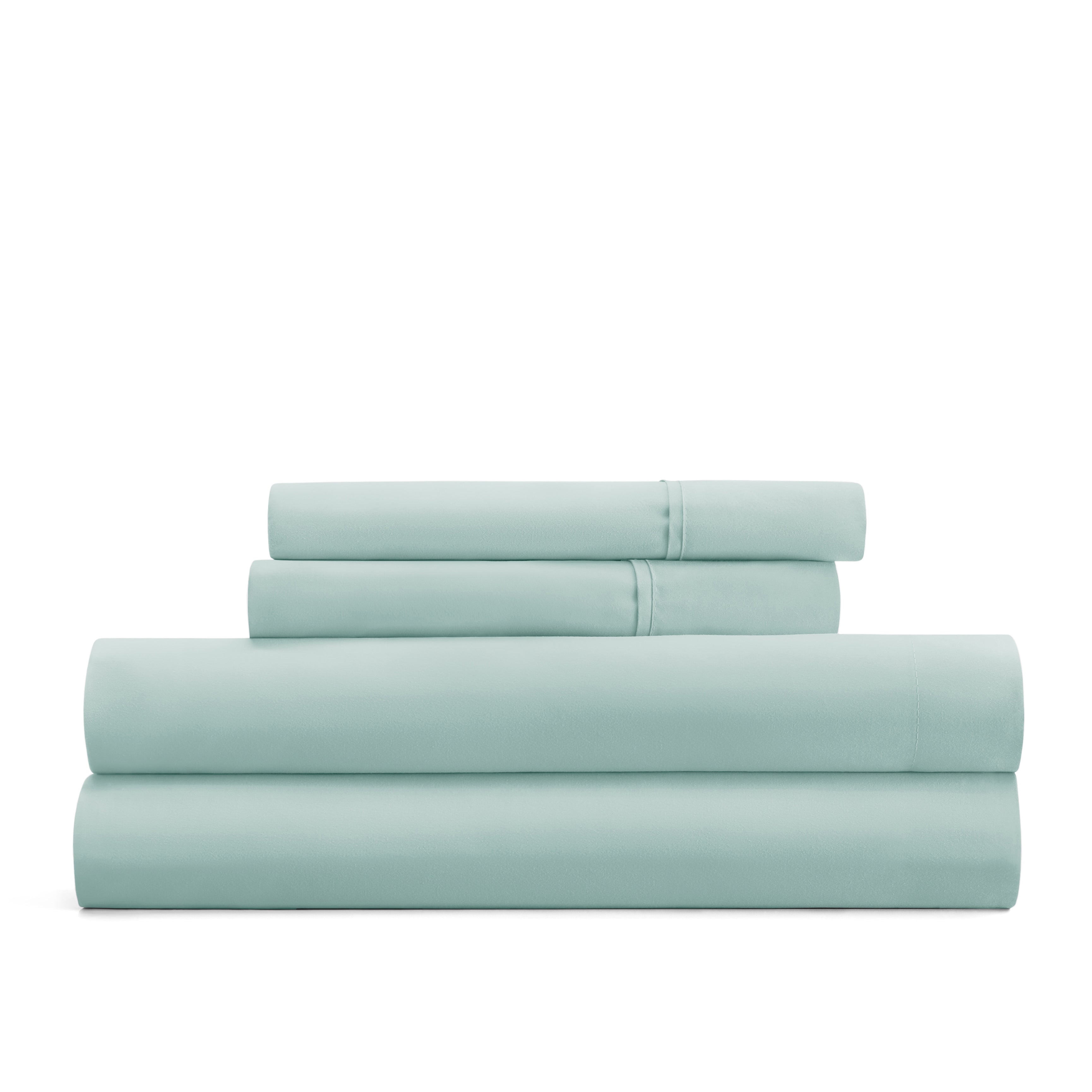 4-Piece Double Brushed Solid Sheet Set