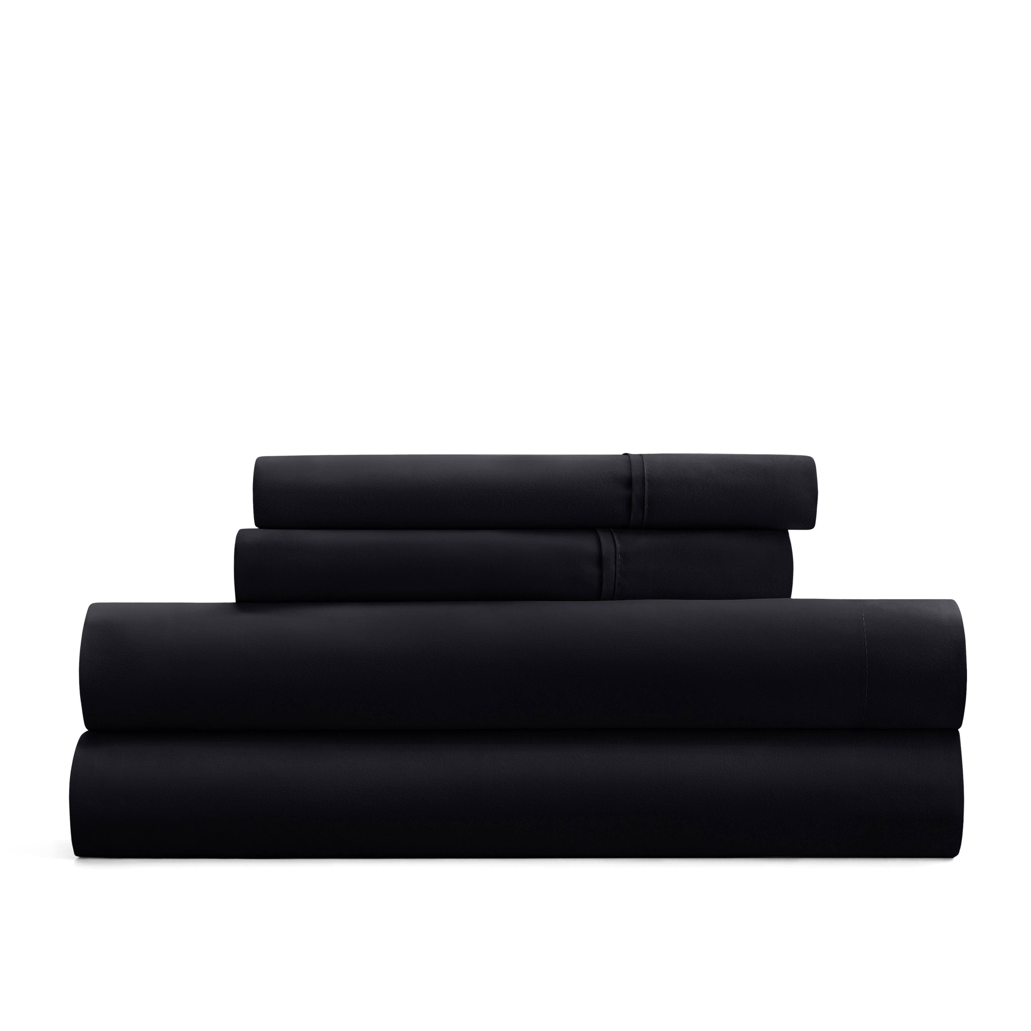 4-Piece Double Brushed Solid Sheet Set