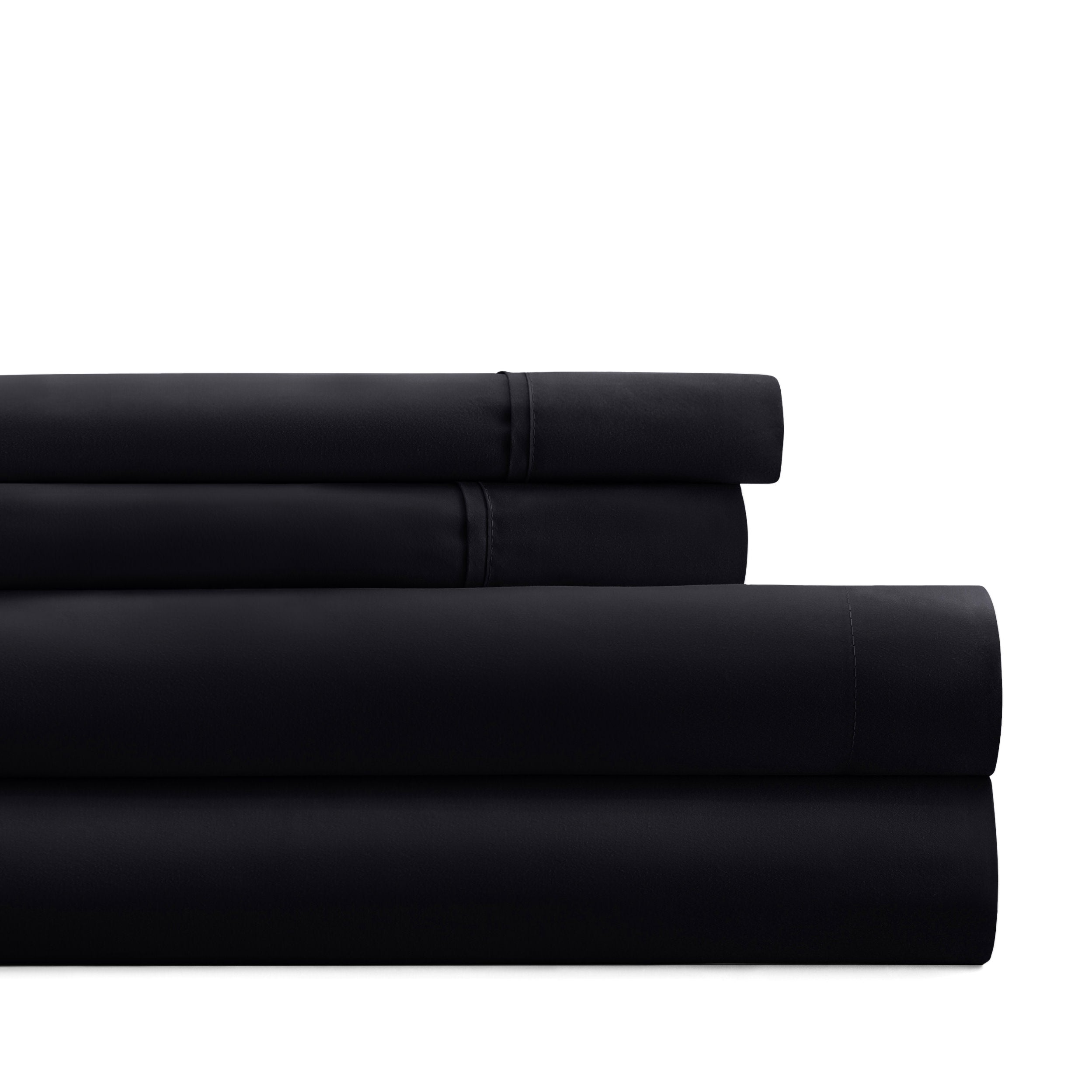 4-Piece Double Brushed Solid Sheet Set