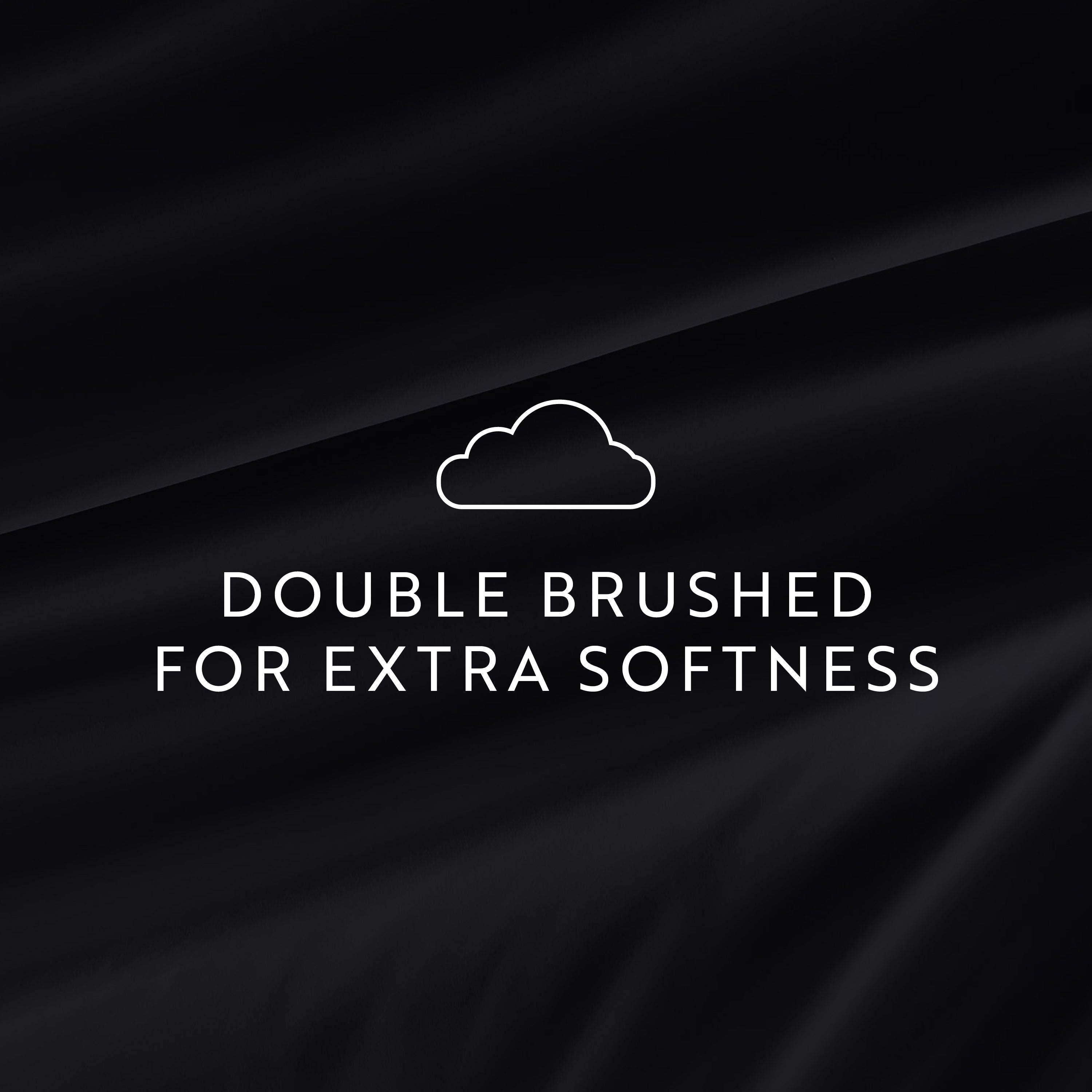 4-Piece Double Brushed Solid Sheet Set