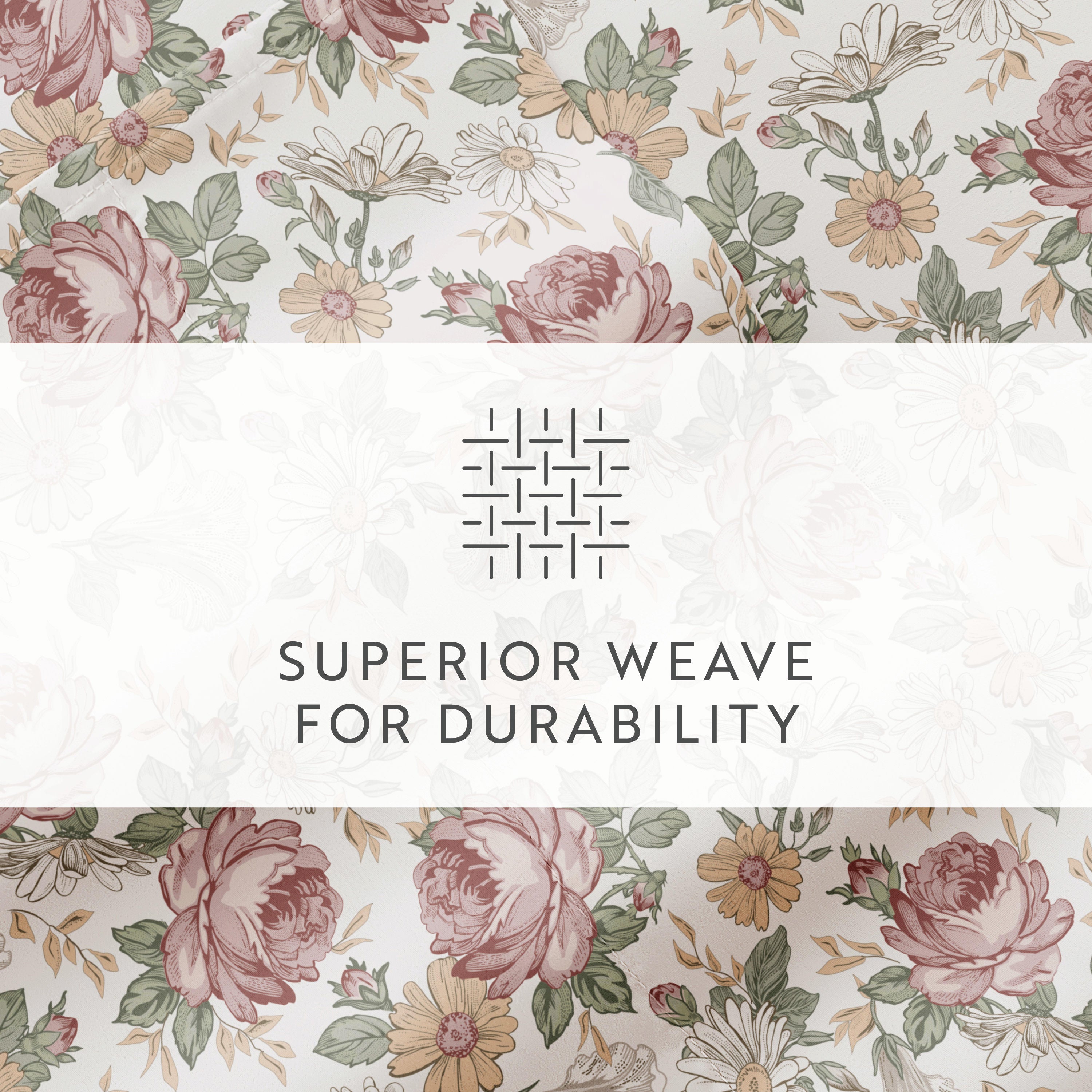 Blooming Floral 4-Piece Patterned Sheet Set