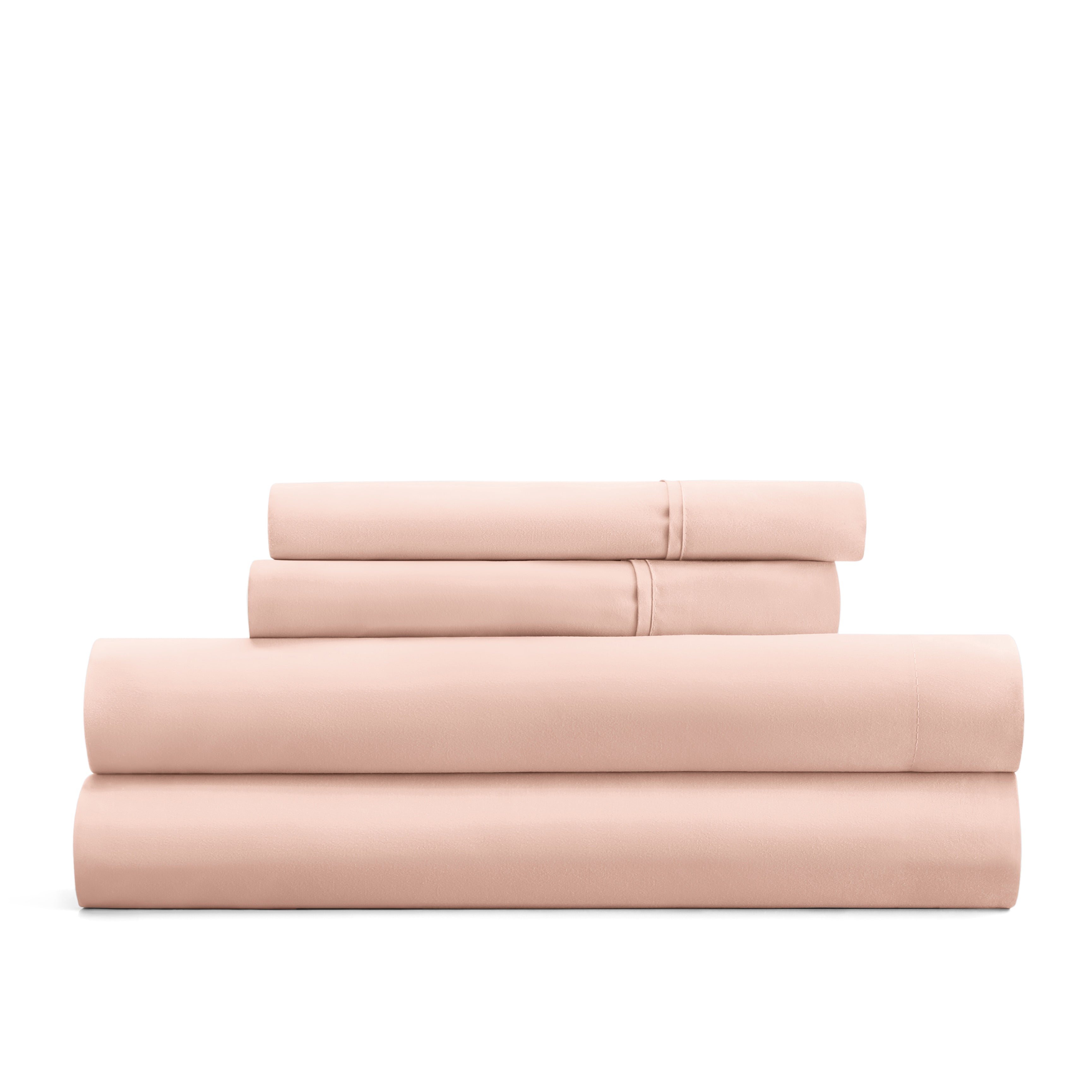 4-Piece Double Brushed Solid Sheet Set