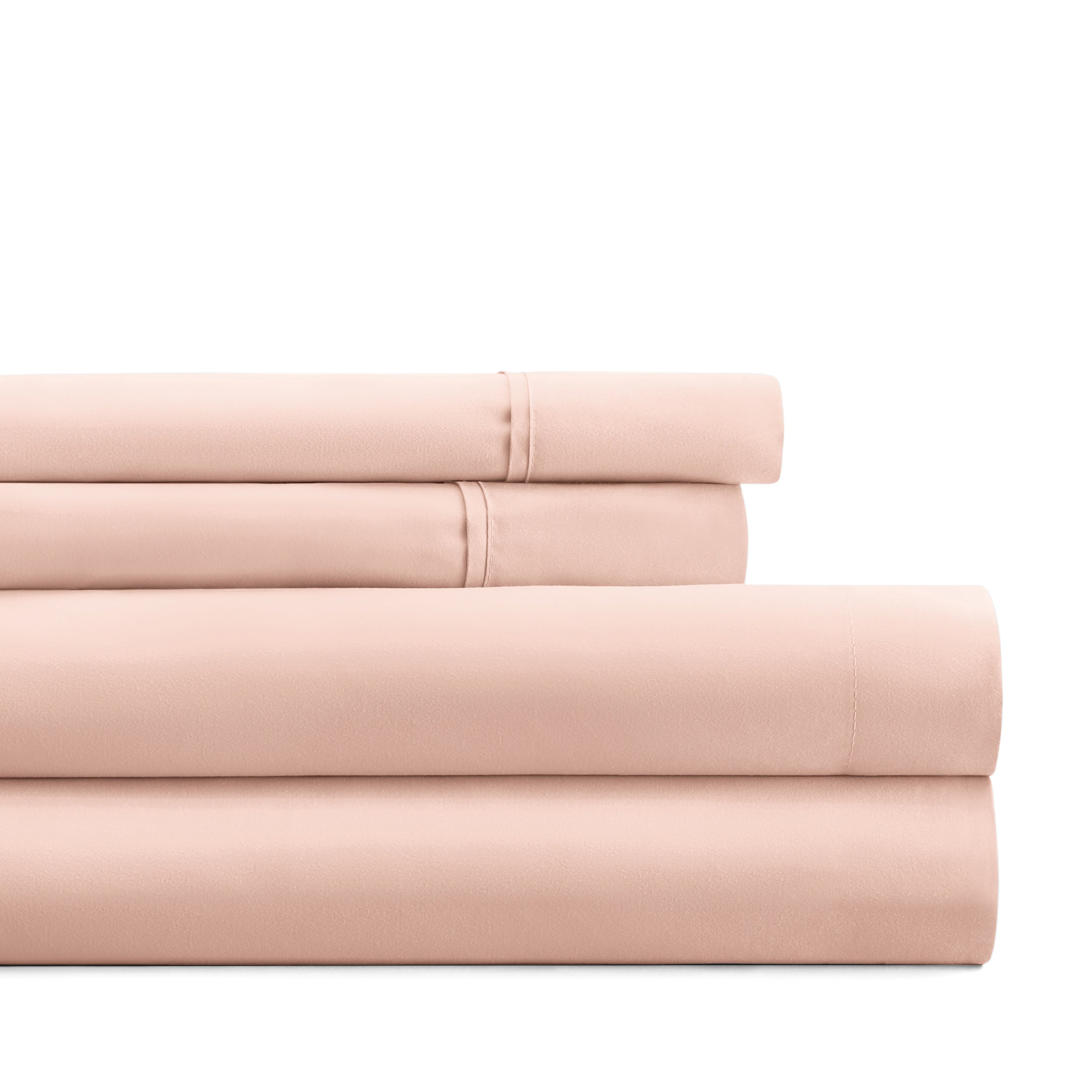 4-Piece Double Brushed Solid Sheet Set