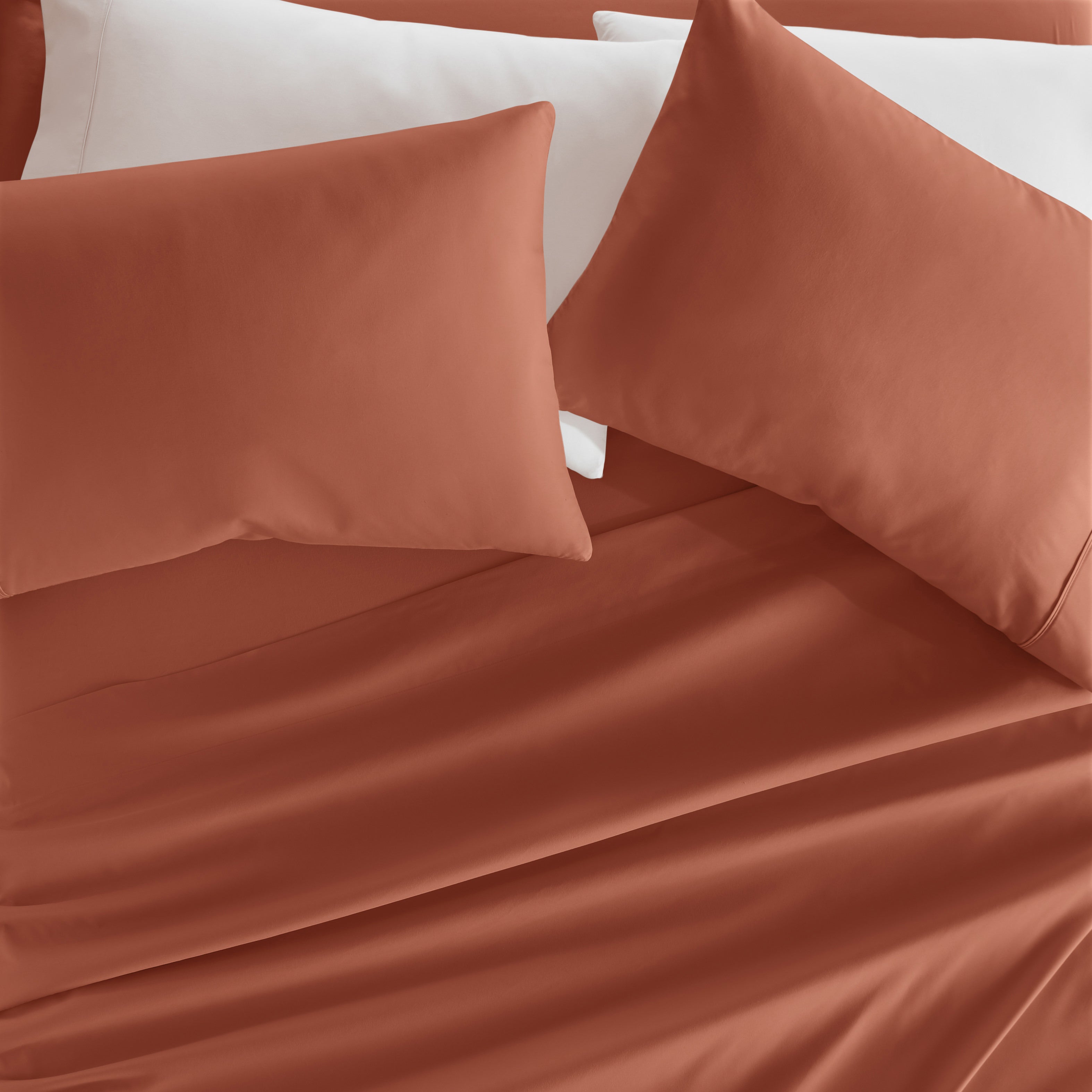 4-Piece Double Brushed Solid Sheet Set