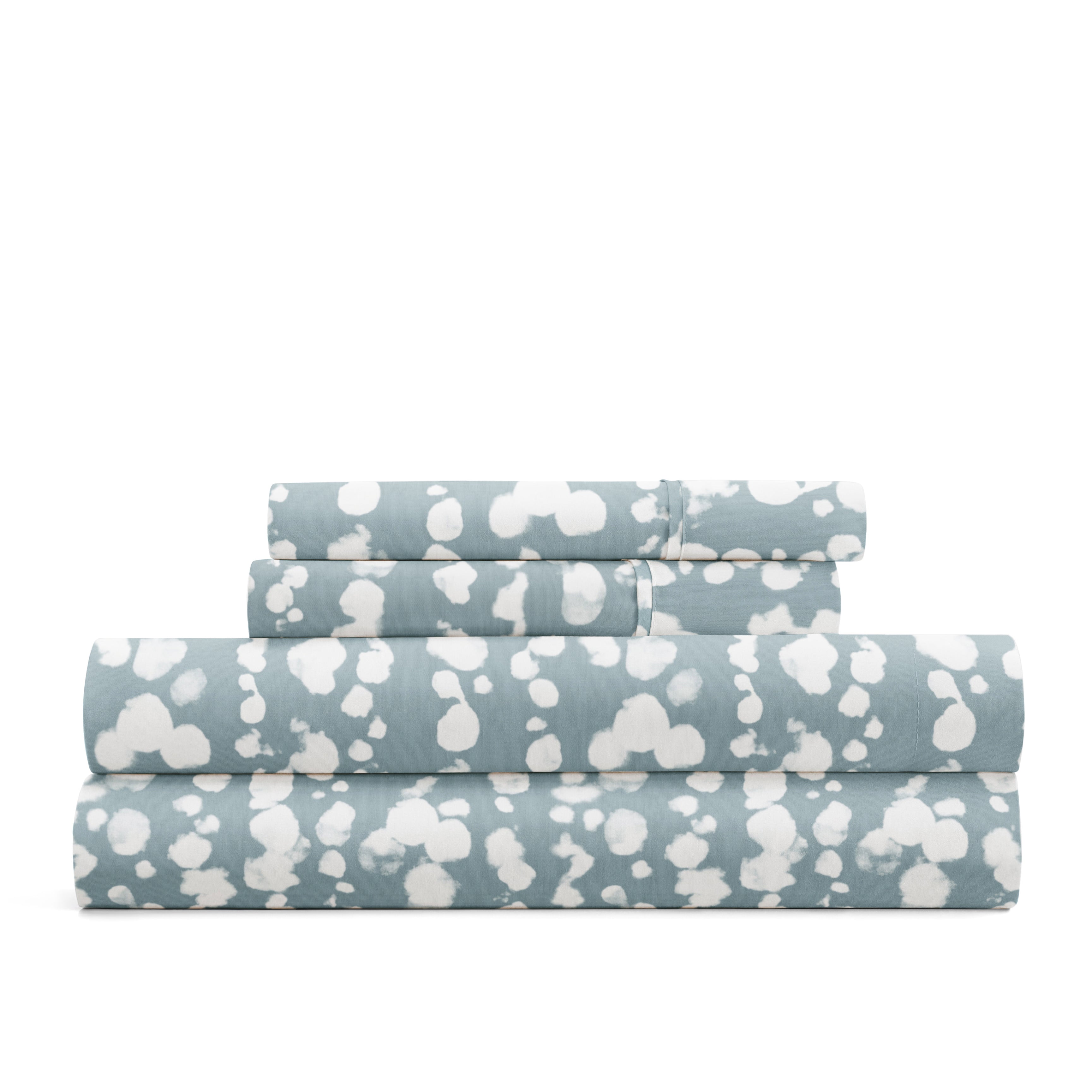 Cloud Burst 4-Piece Patterned Sheet Set
