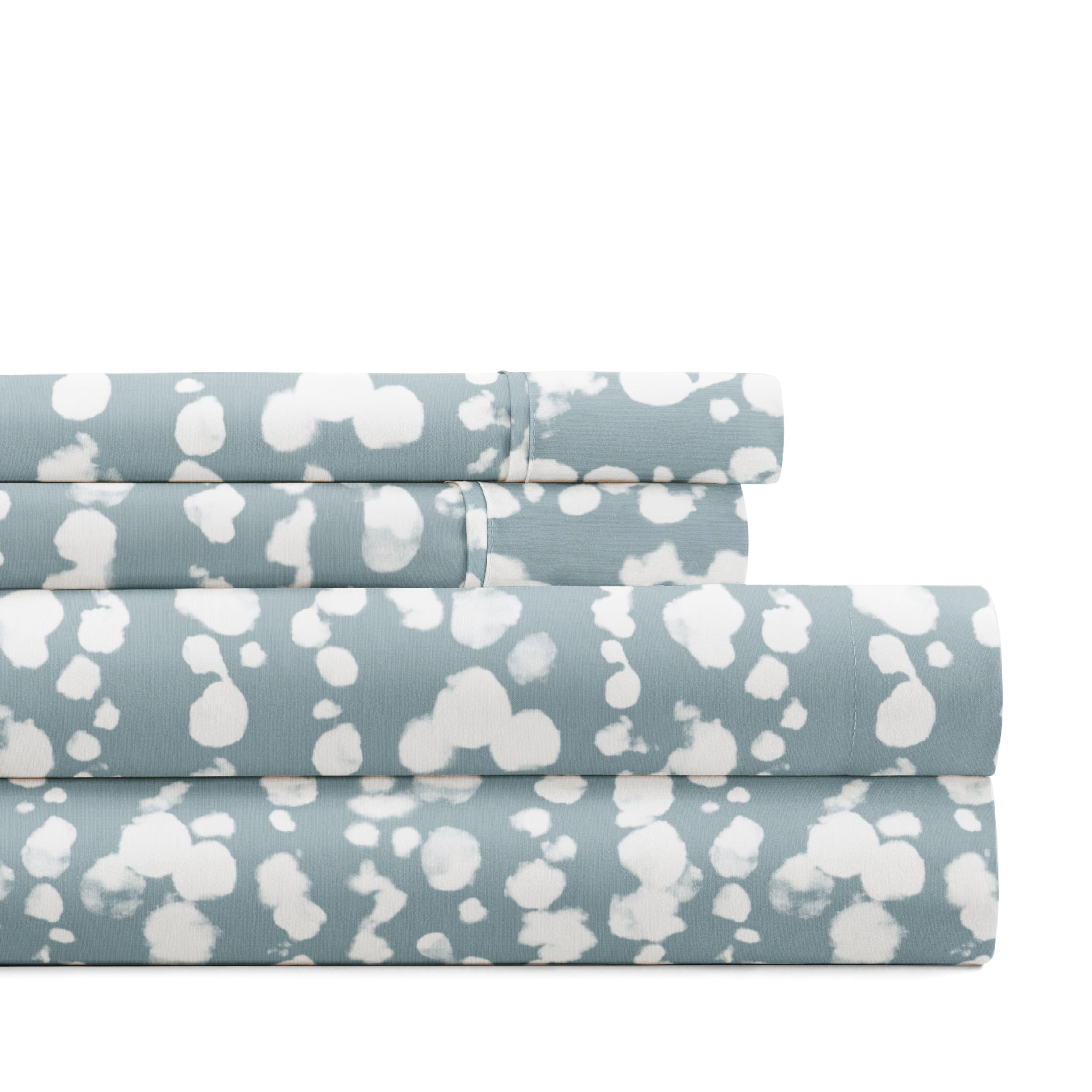 Cloud Burst 4-Piece Patterned Sheet Set