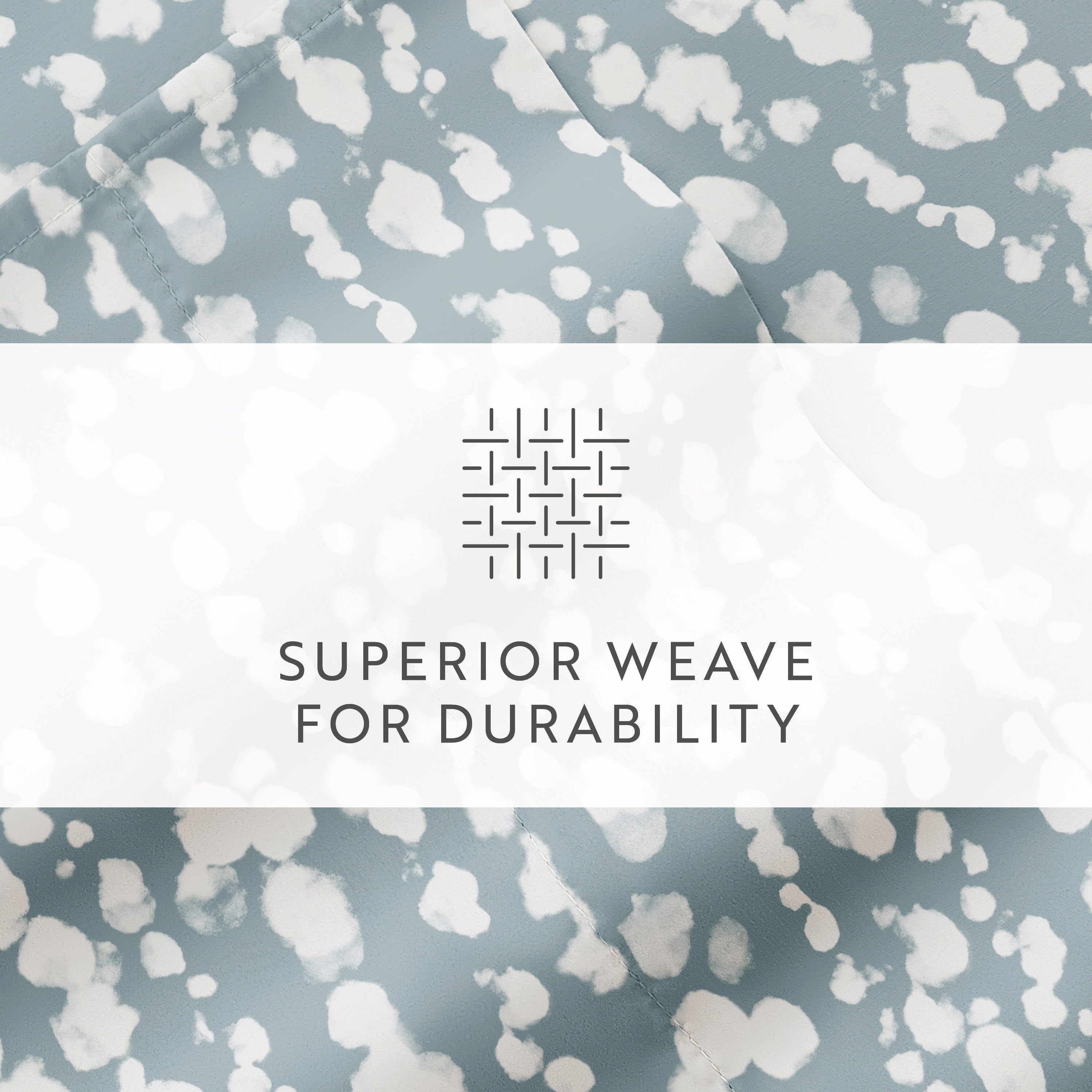 Cloud Burst 4-Piece Patterned Sheet Set