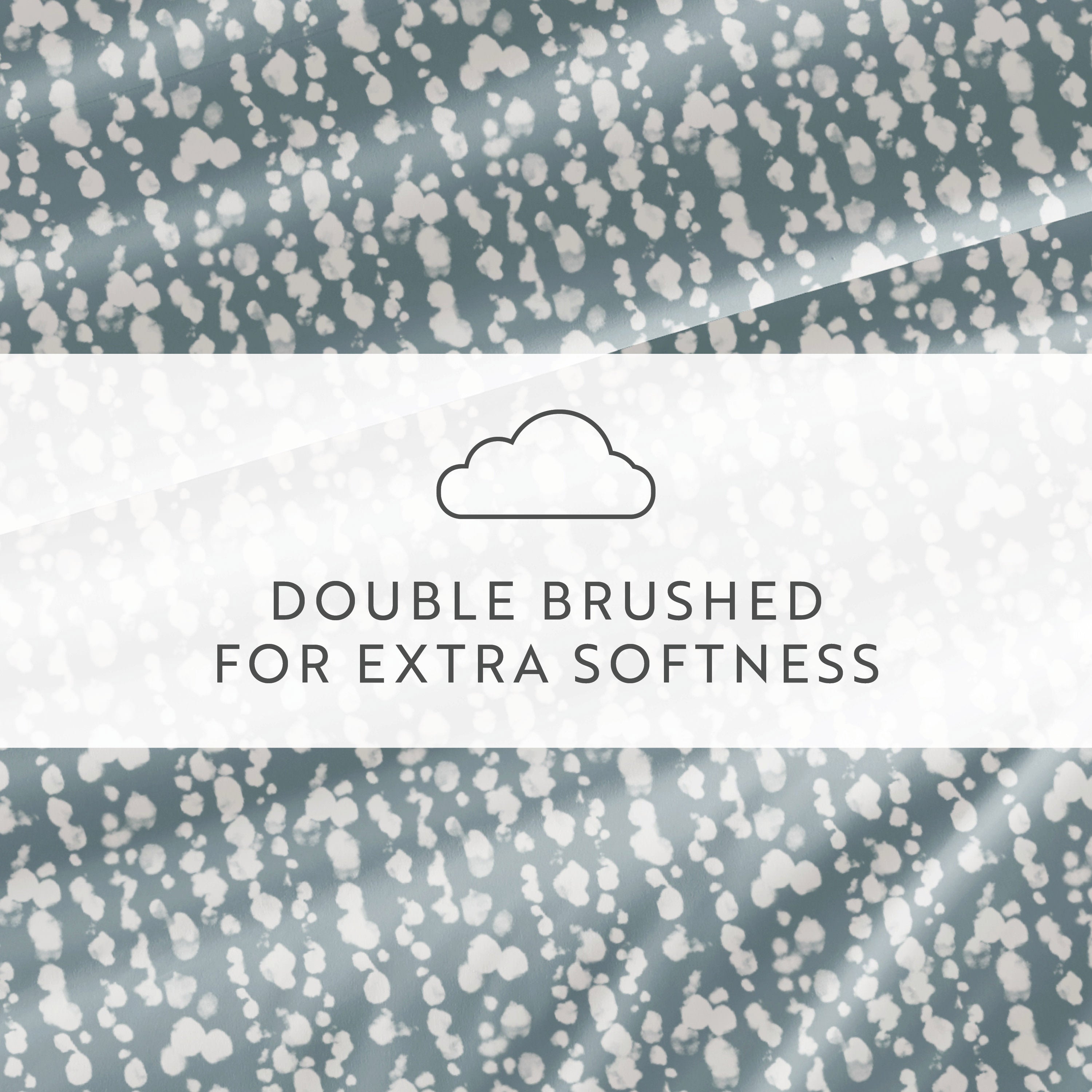 Cloud Burst 4-Piece Patterned Sheet Set
