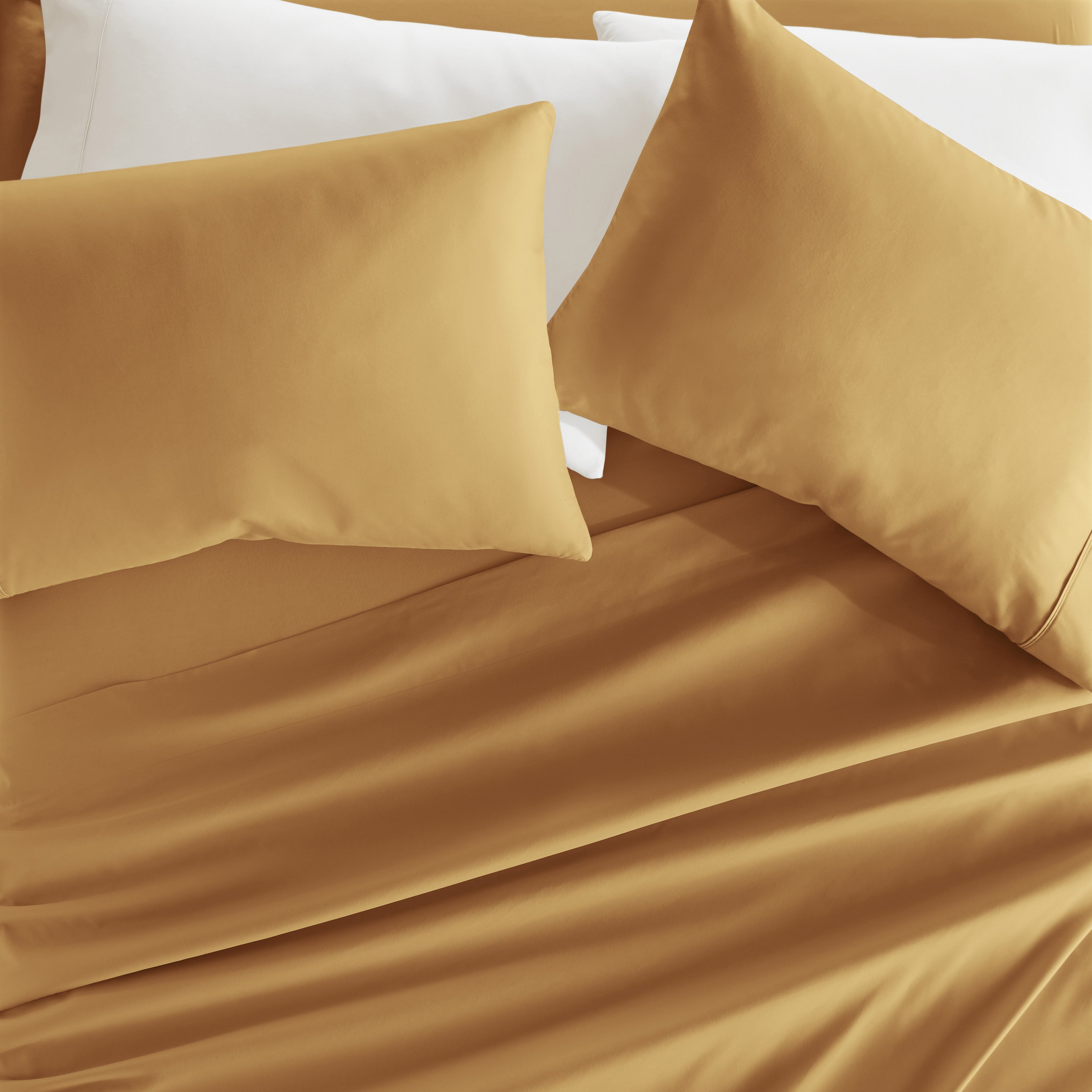 4-Piece Double Brushed Solid Sheet Set