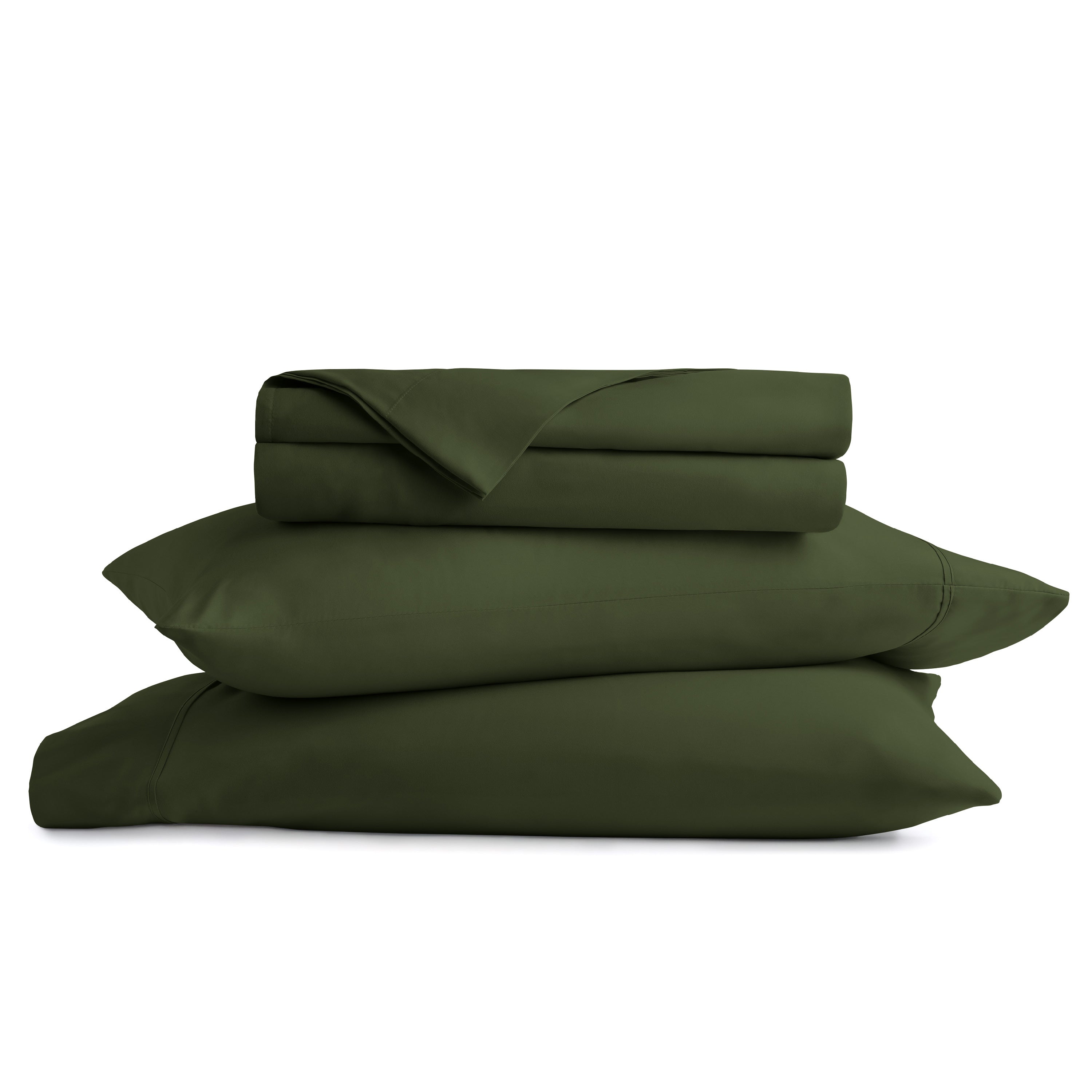 4-Piece Double Brushed Solid Sheet Set