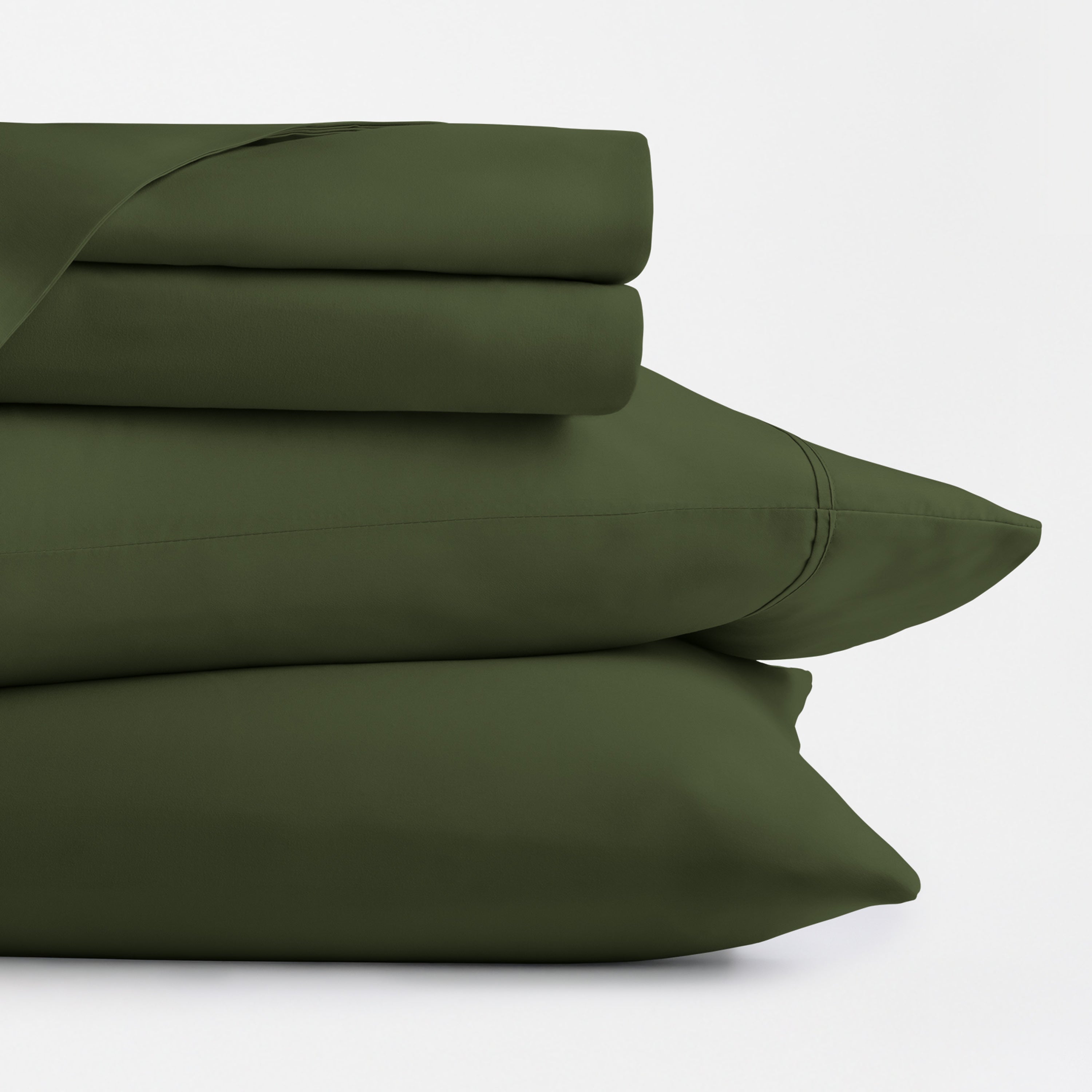 4-Piece Double Brushed Solid Sheet Set