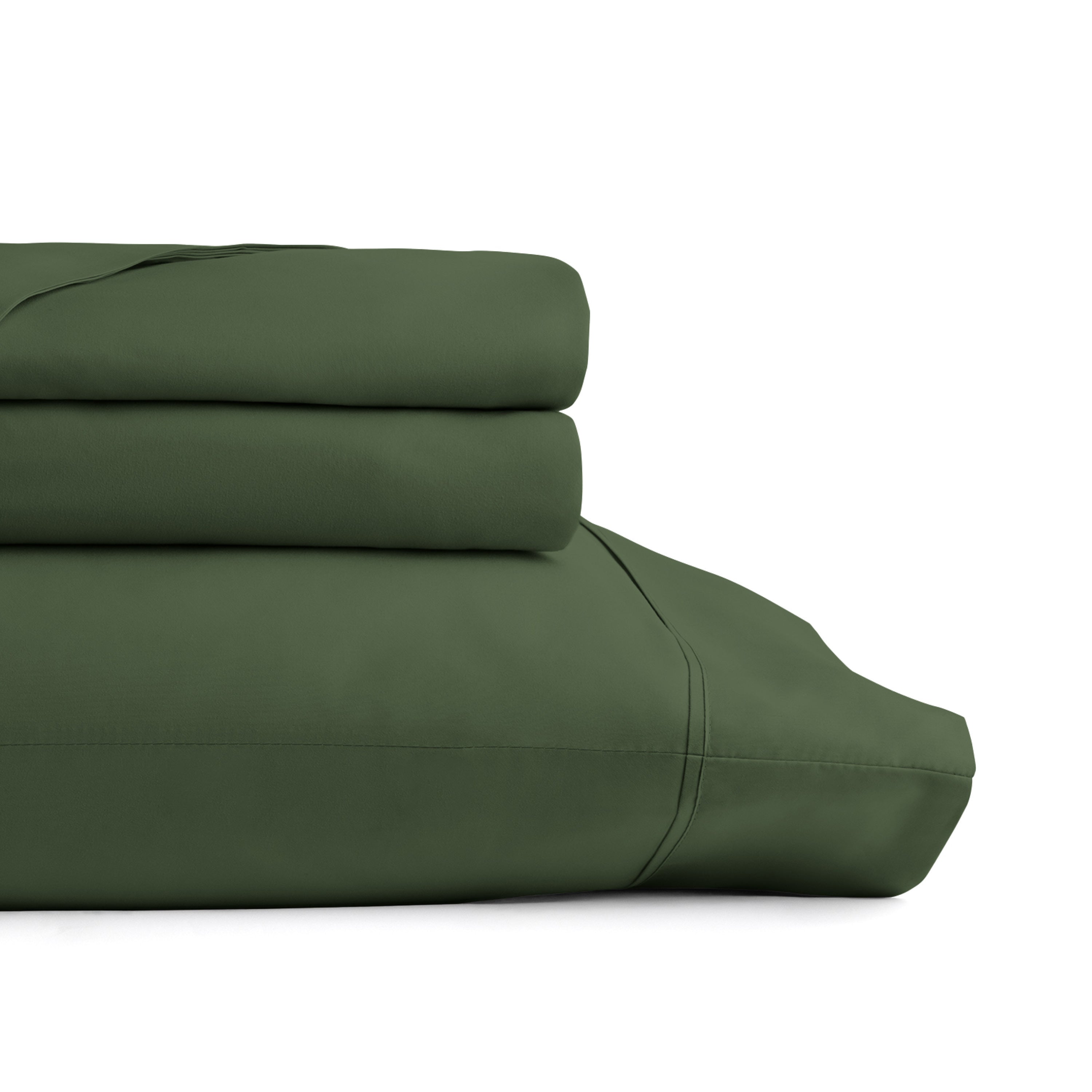 4-Piece Double Brushed Solid Sheet Set