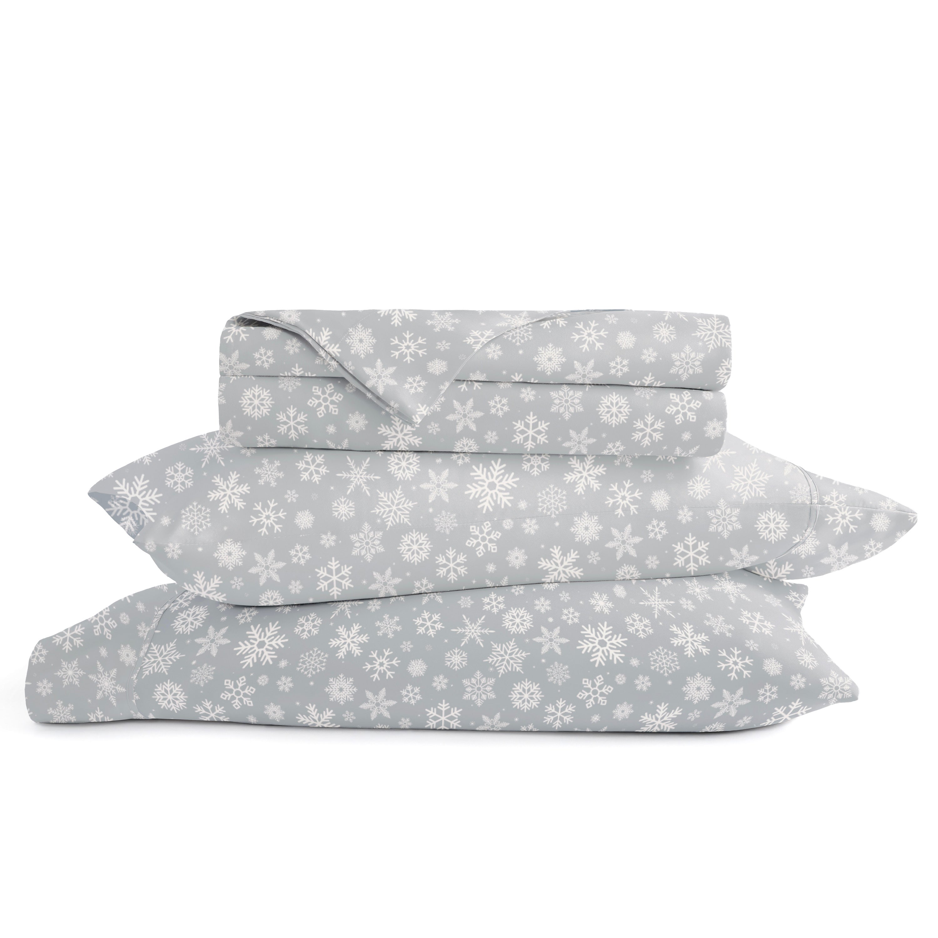 Let It Snow 4-Piece Patterned Sheet Set