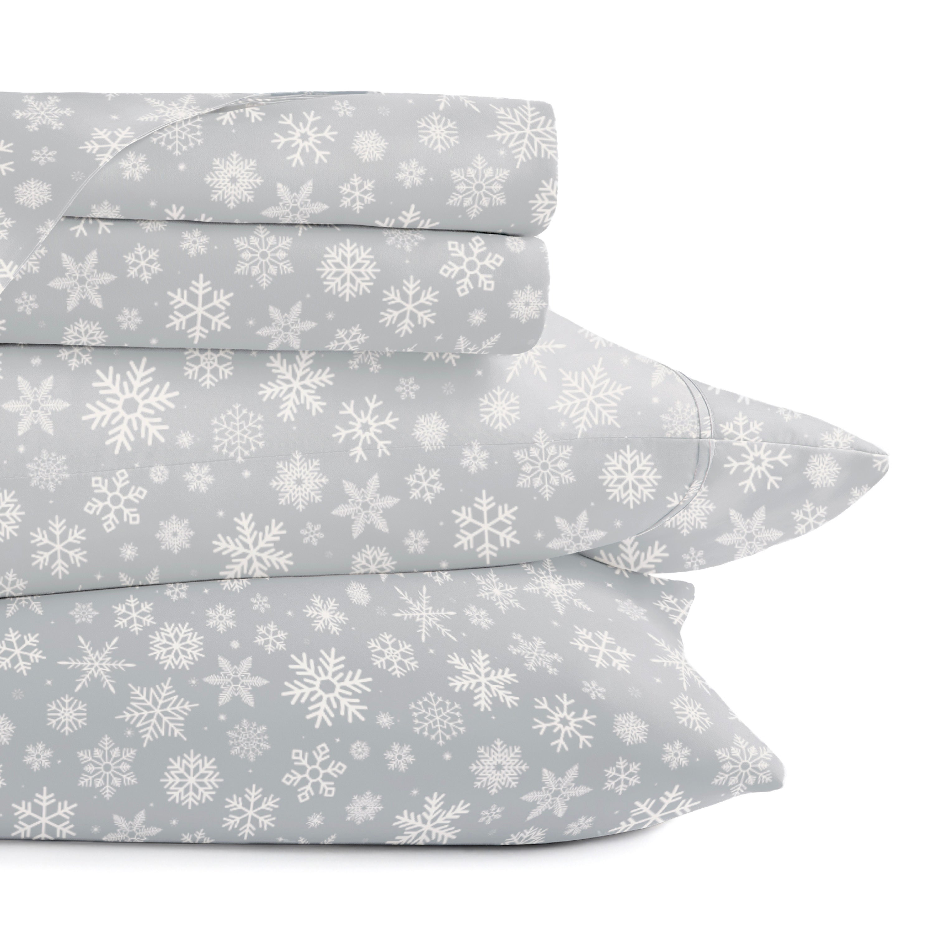 Let It Snow 4-Piece Patterned Sheet Set