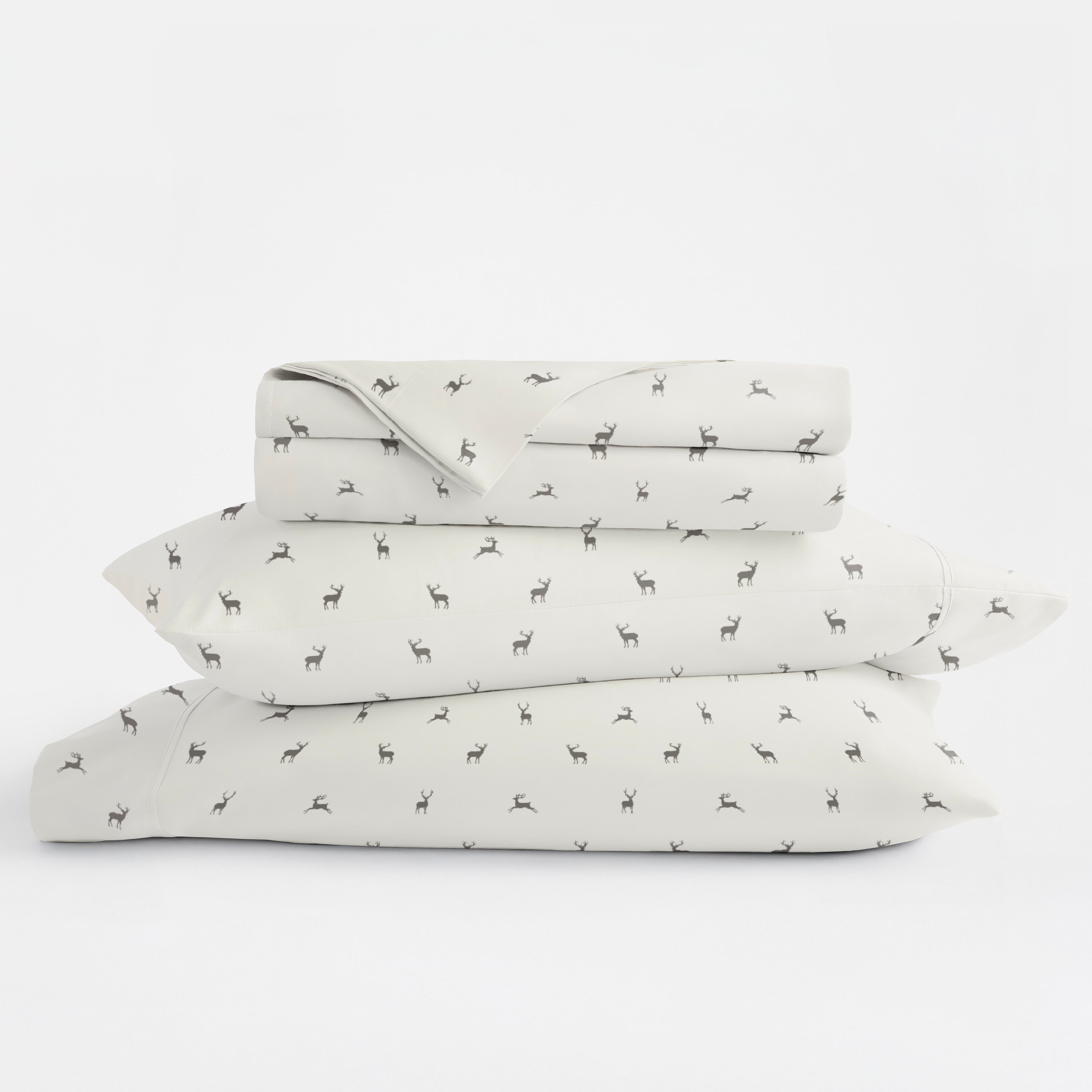 Reindeer 4-Piece Patterned Sheet Set