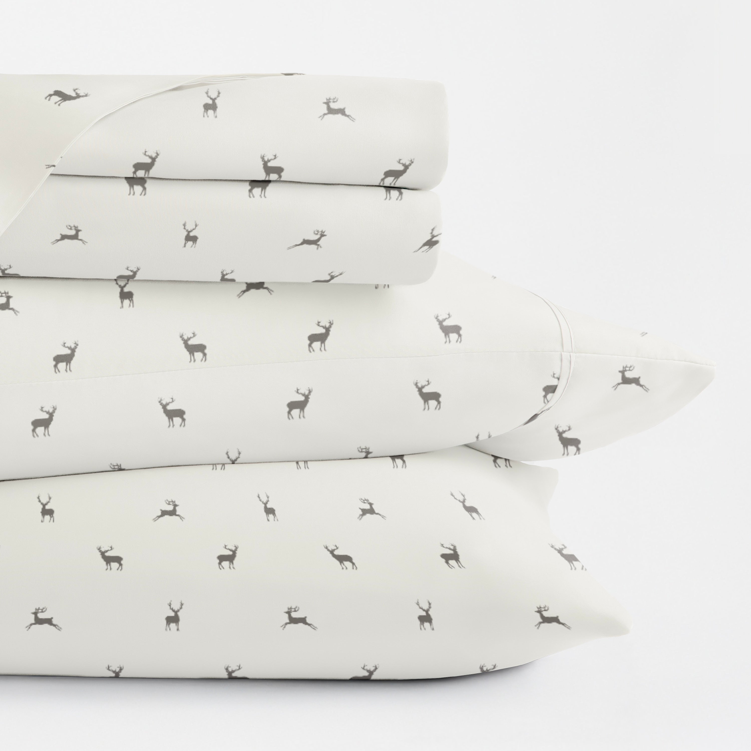 Reindeer 4-Piece Patterned Sheet Set