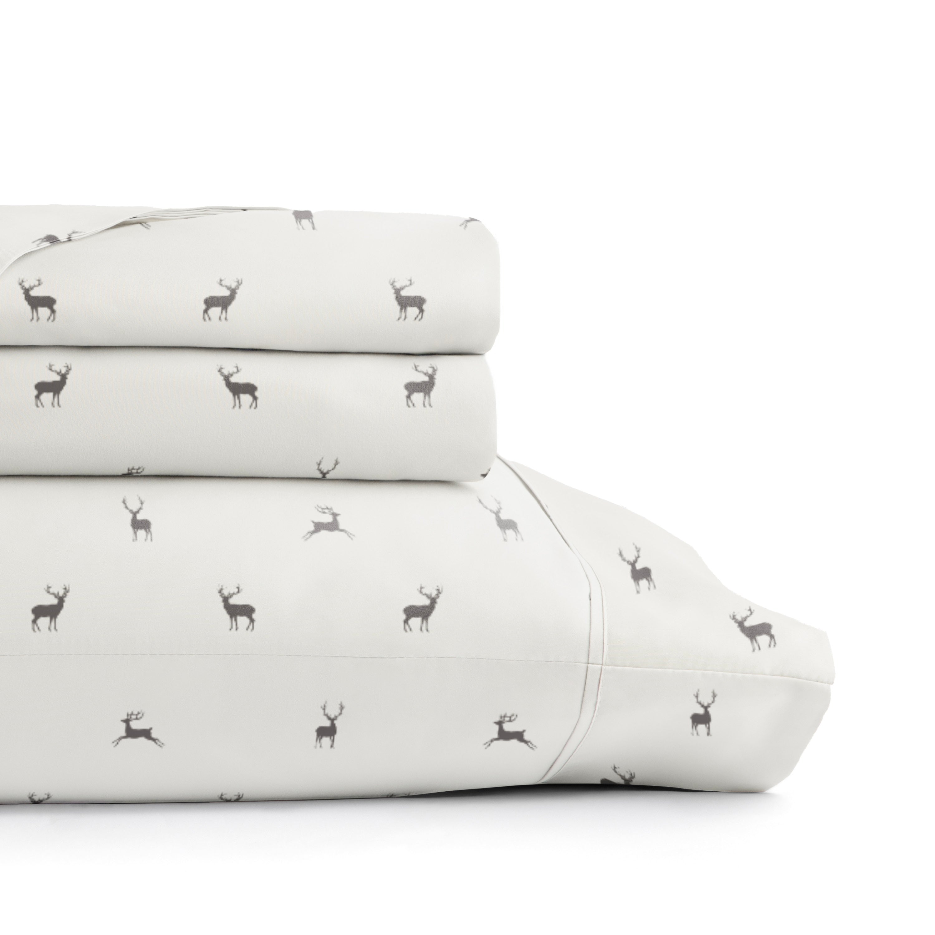 Reindeer 4-Piece Patterned Sheet Set