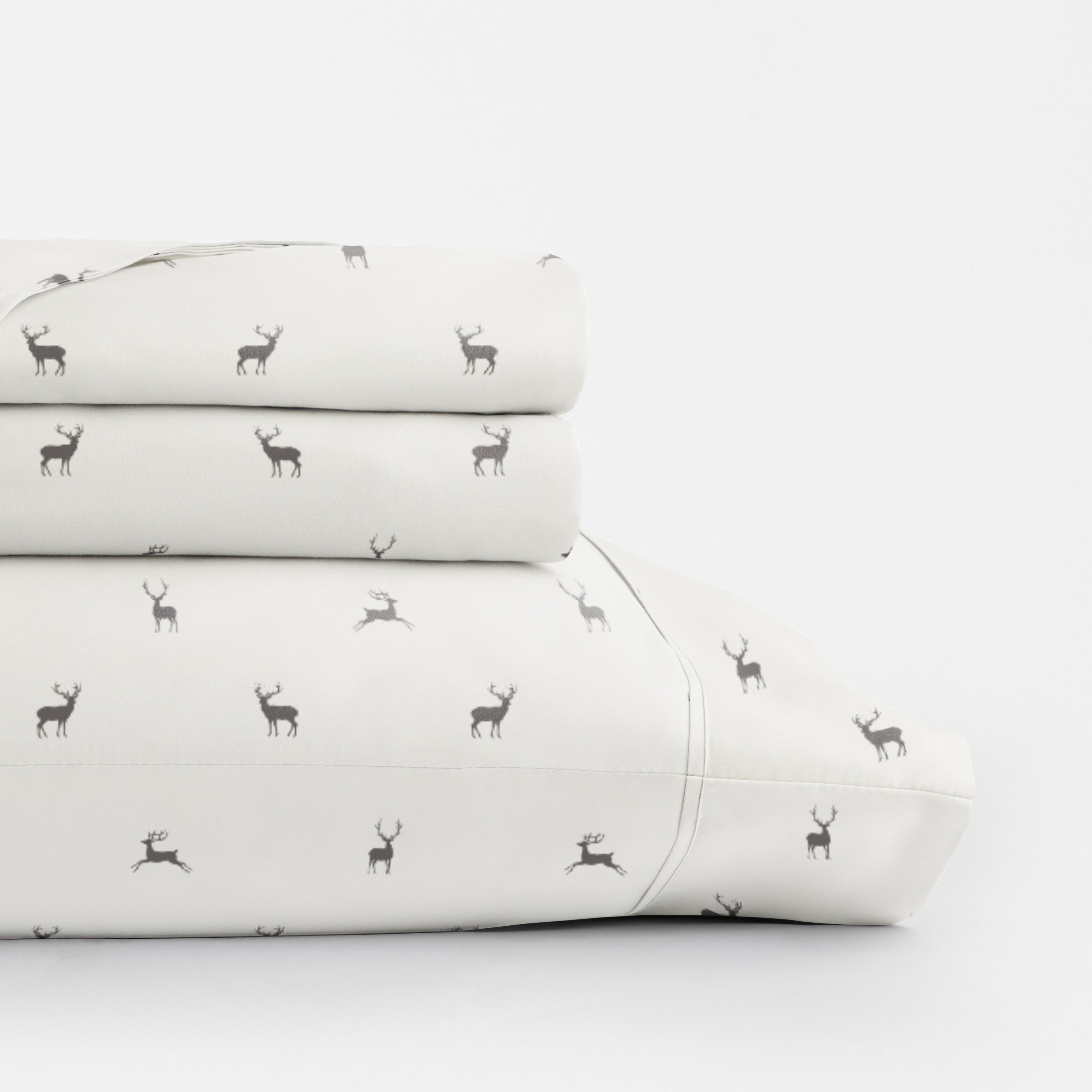 Reindeer 4-Piece Patterned Sheet Set