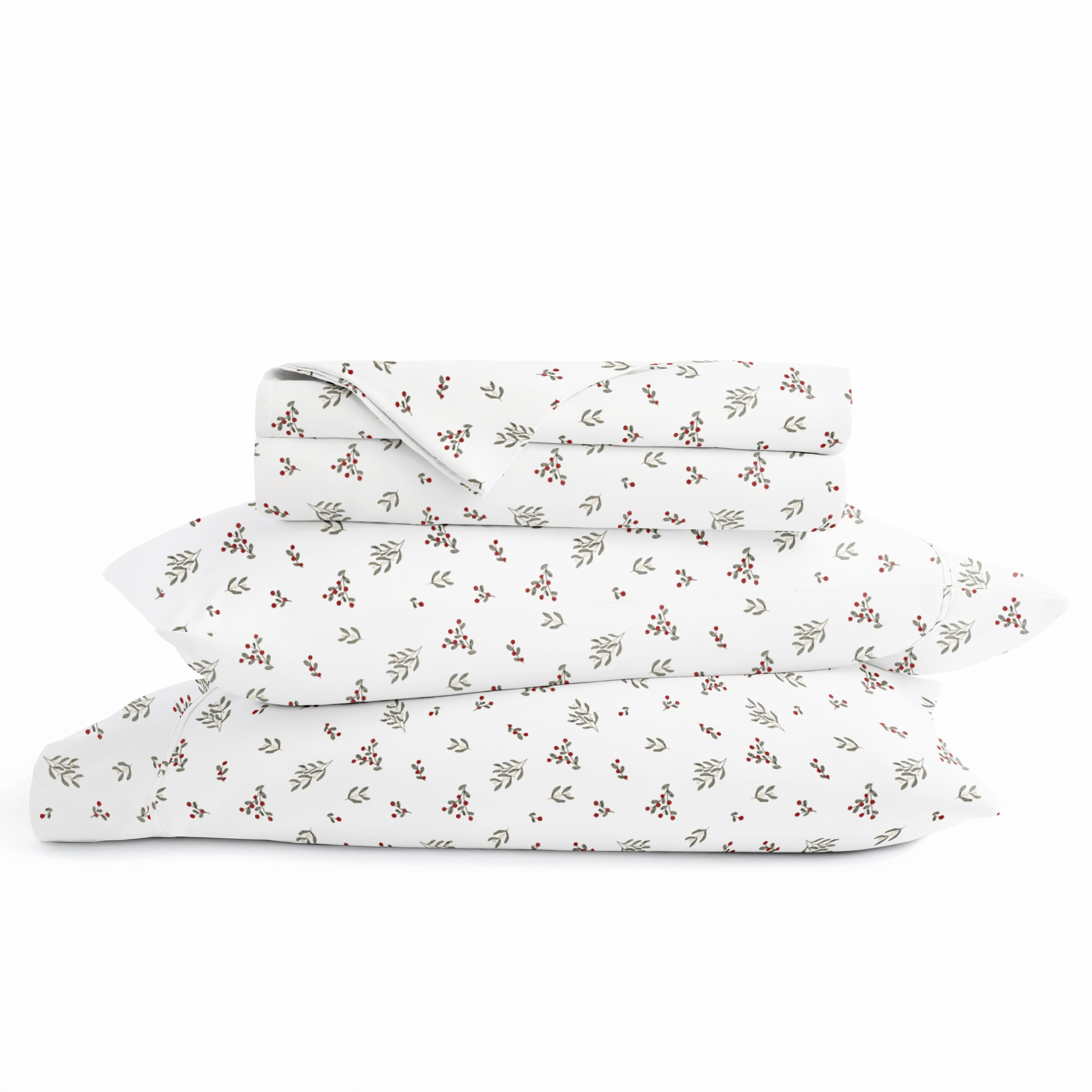 Winter Berries 4-Piece Patterned Sheet Set