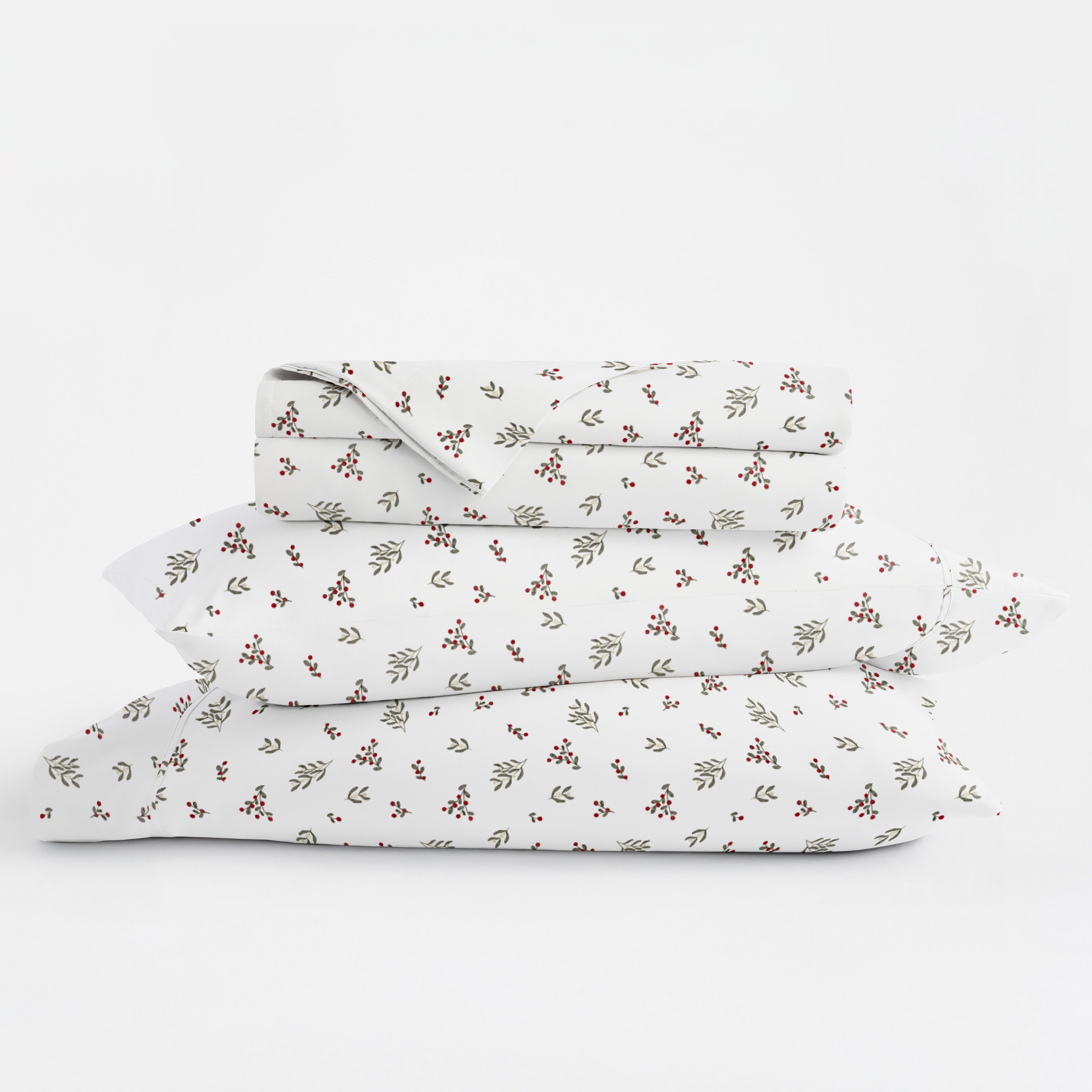Winter Berries 4-Piece Patterned Sheet Set