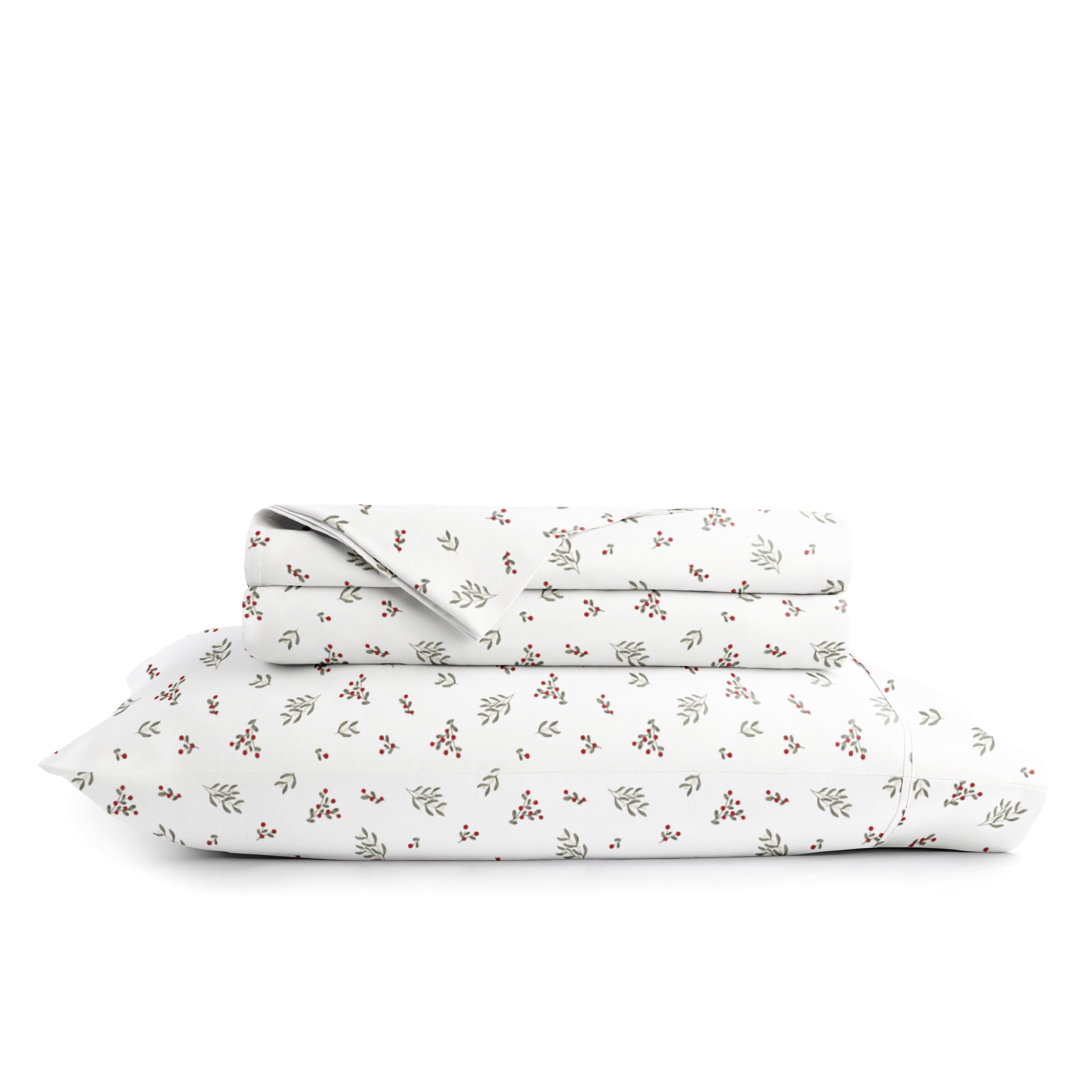Winter Berries 4-Piece Patterned Sheet Set