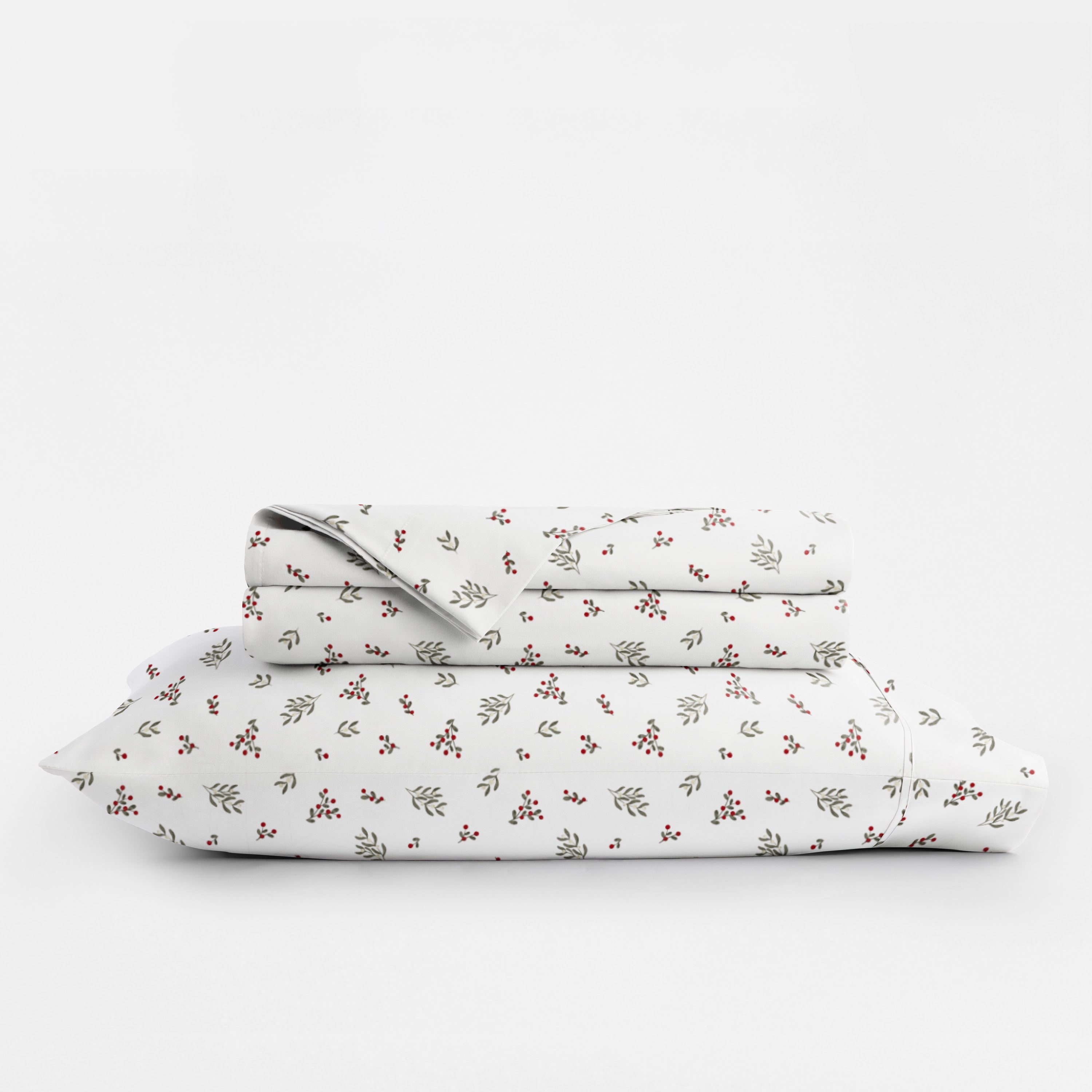 Winter Berries 4-Piece Patterned Sheet Set