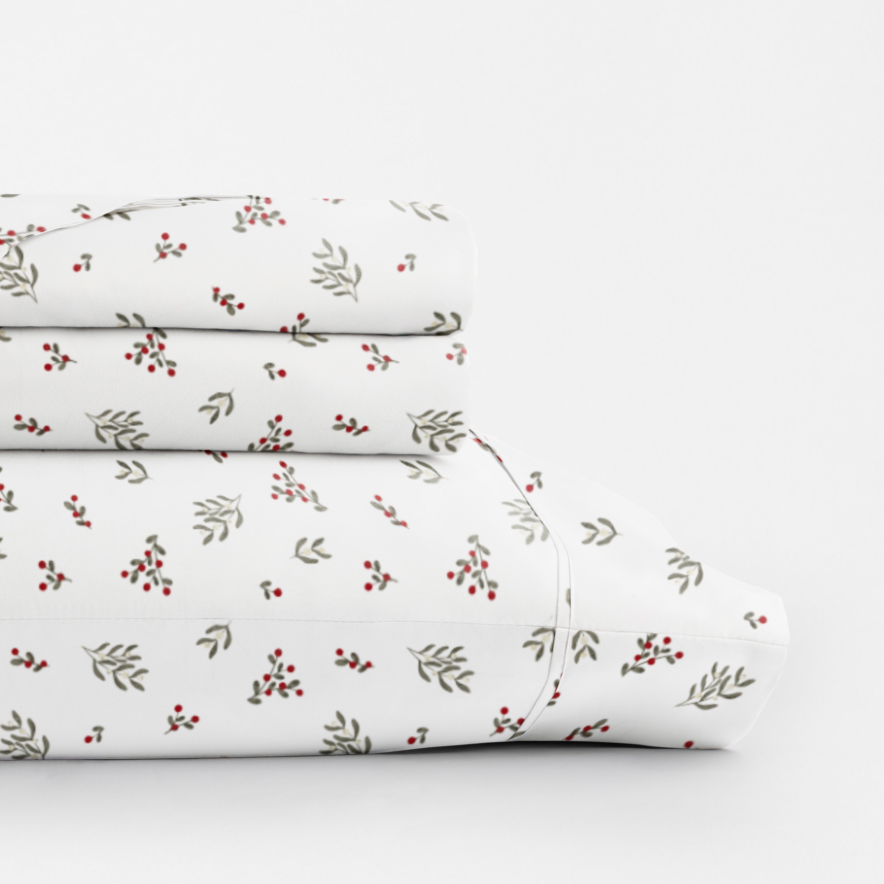 Winter Berries 4-Piece Patterned Sheet Set