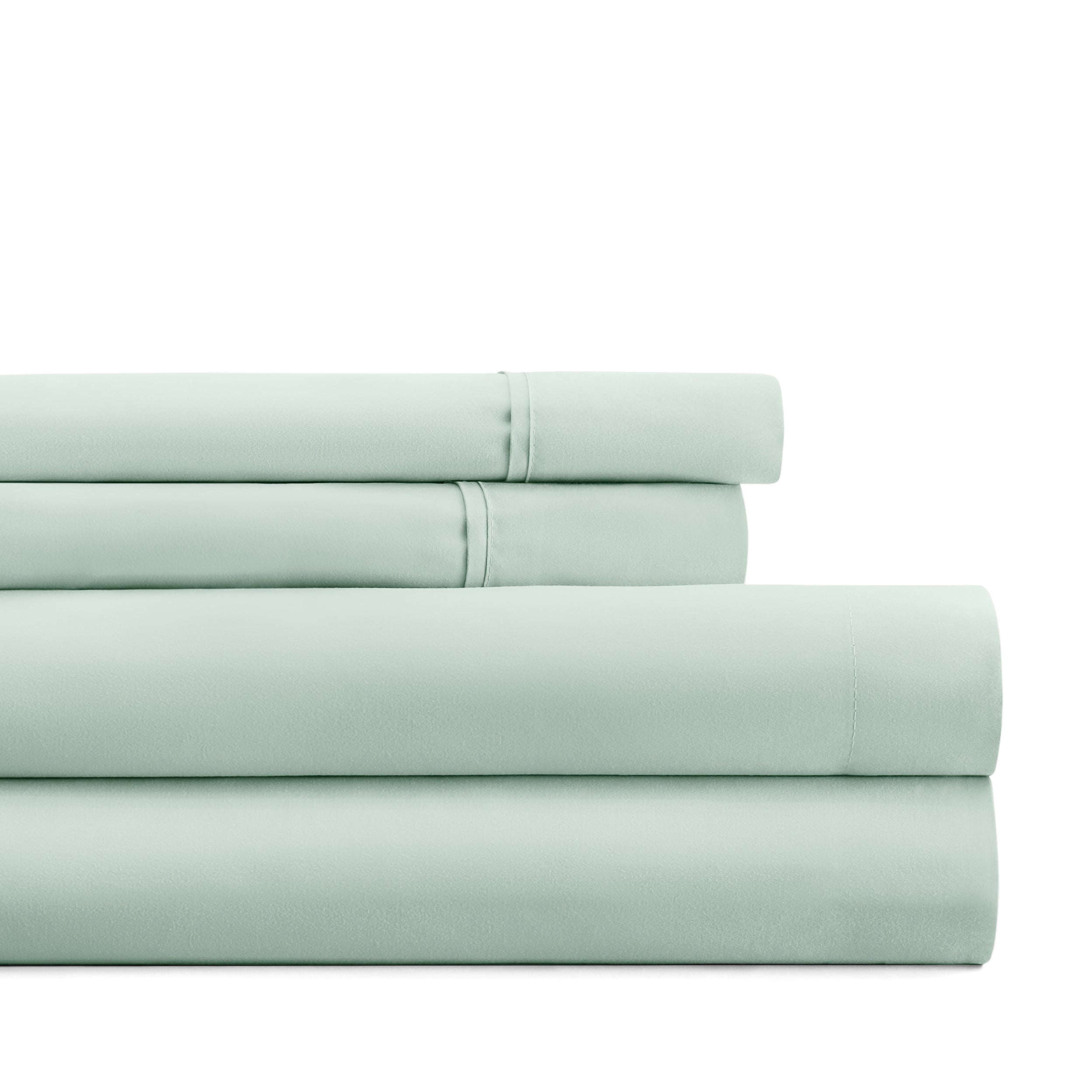 4-Piece Double Brushed Solid Sheet Set