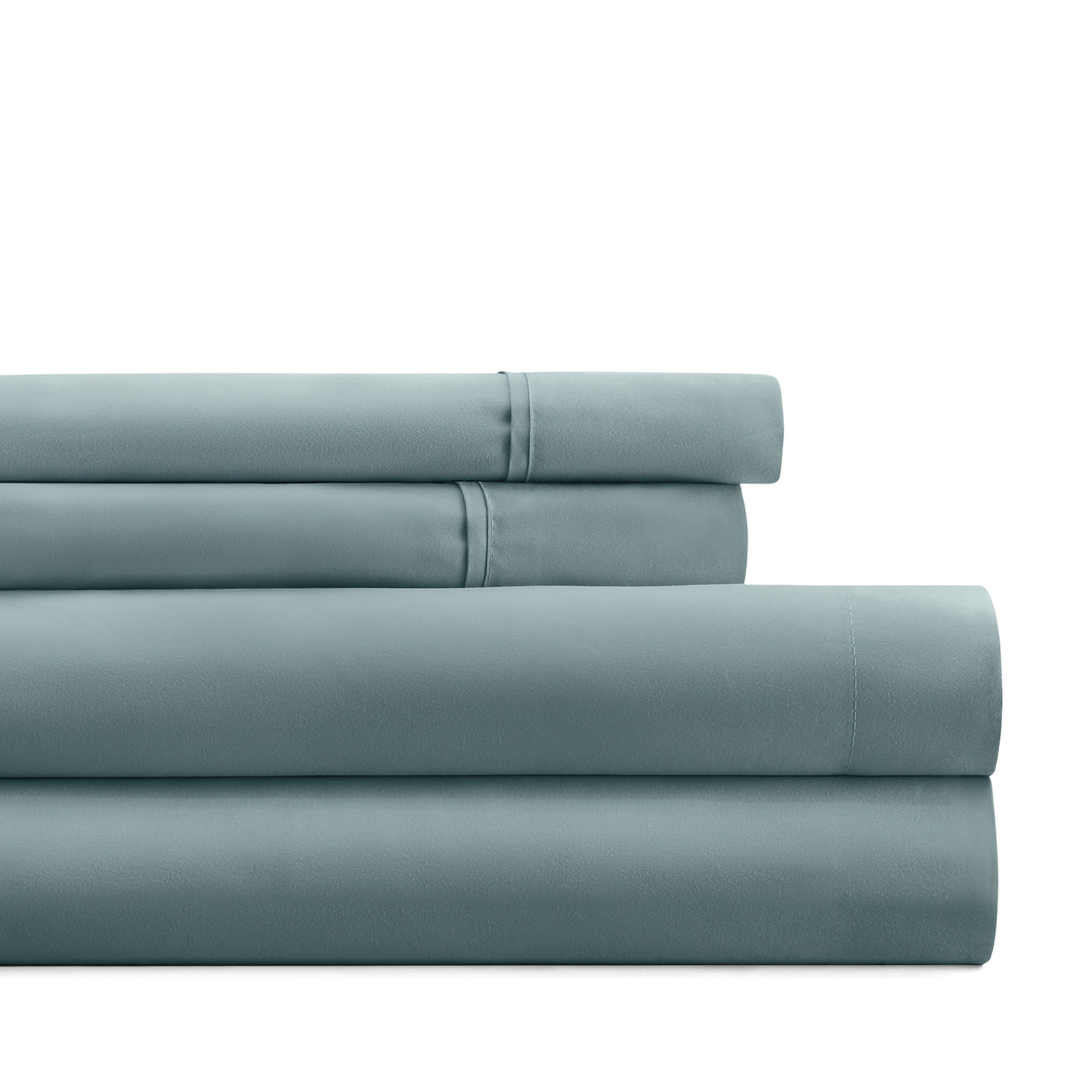 4-Piece Double Brushed Solid Sheet Set