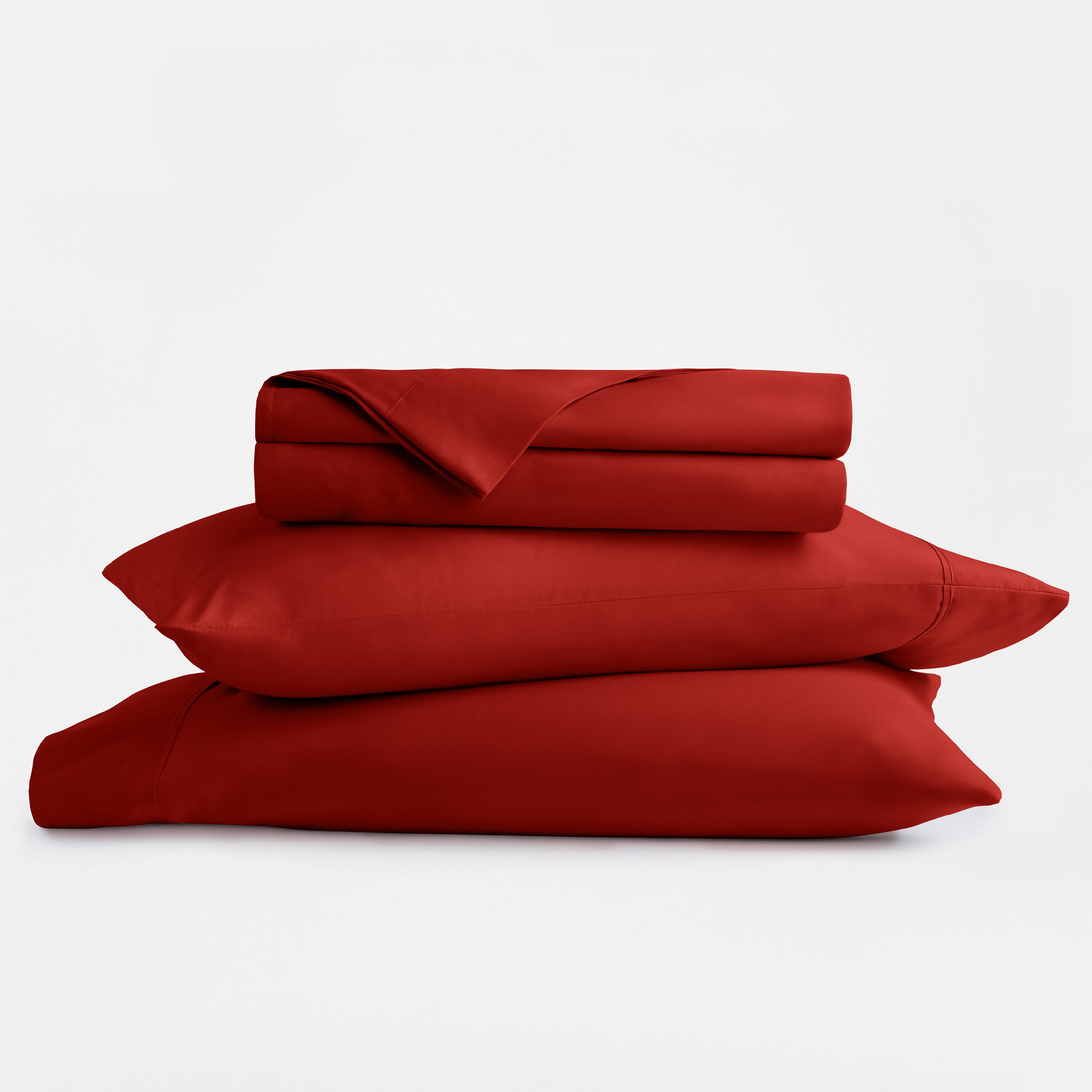 4-Piece Double Brushed Solid Sheet Set