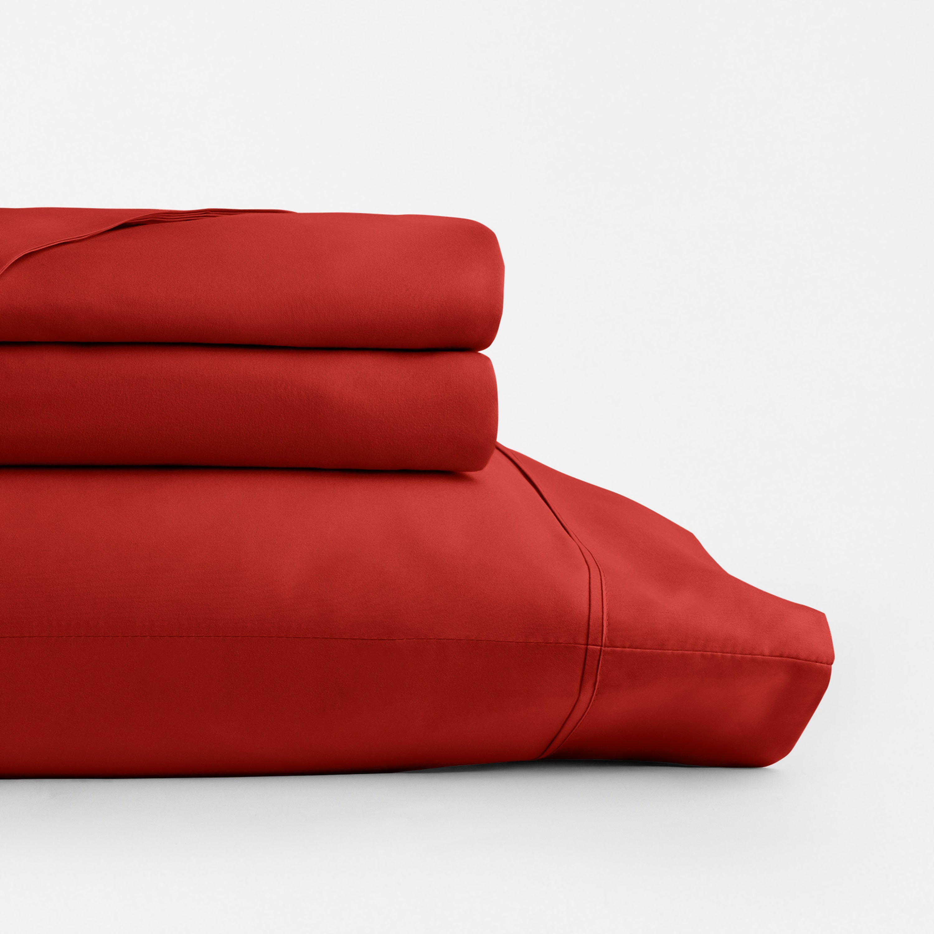 4-Piece Double Brushed Solid Sheet Set