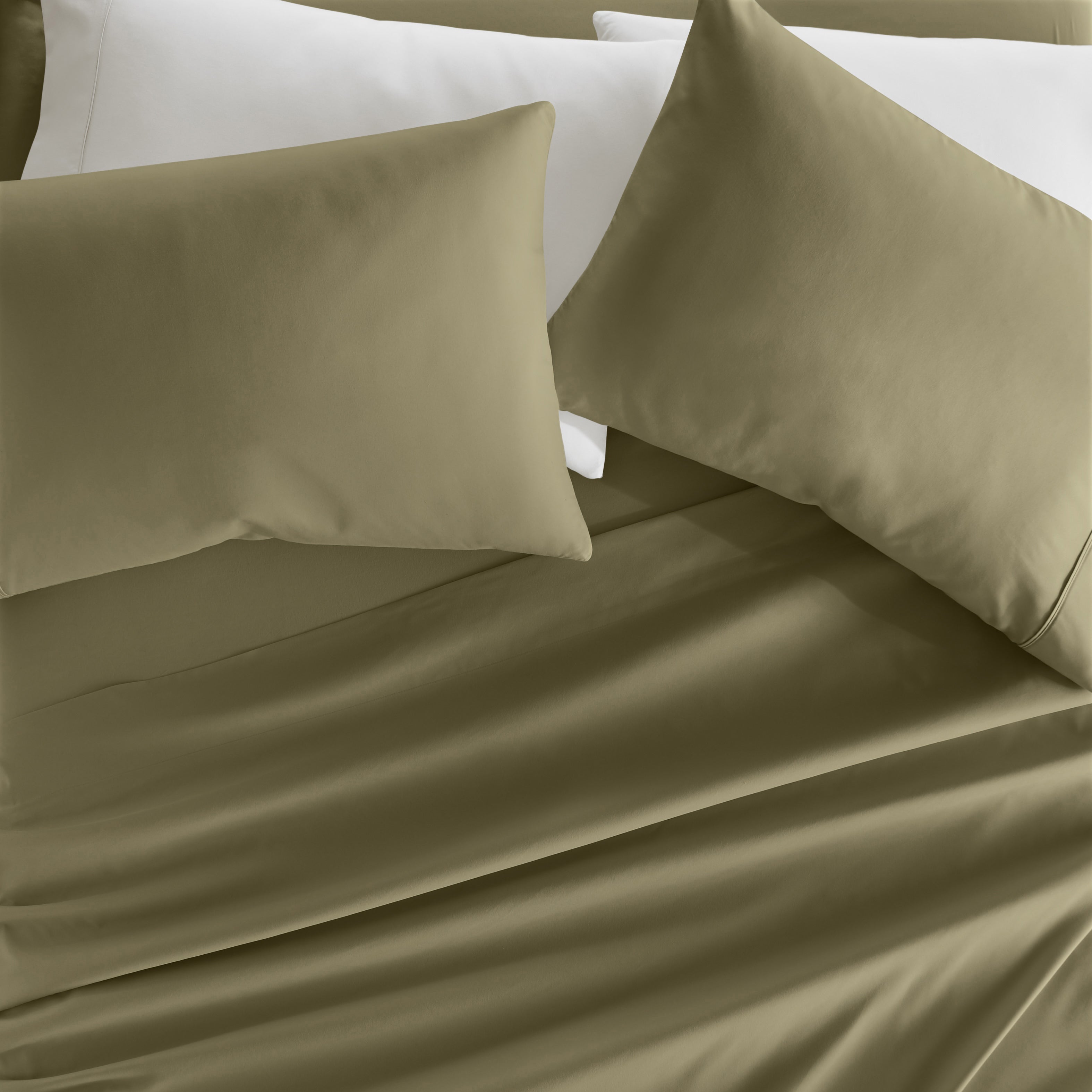 4-Piece Double Brushed Solid Sheet Set
