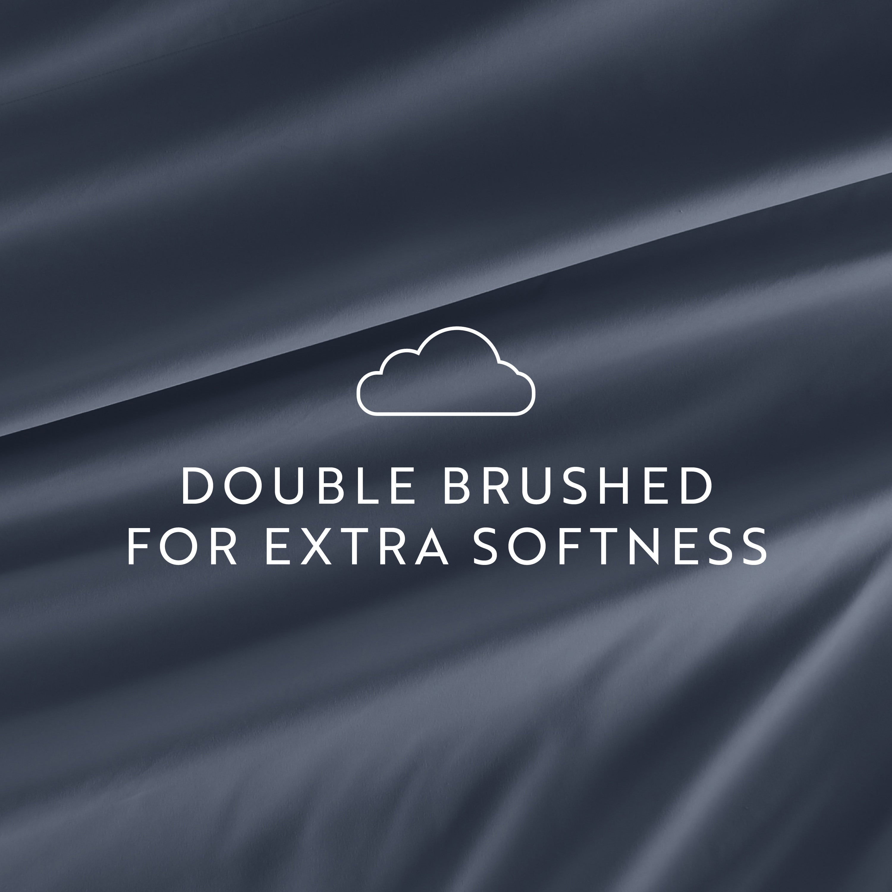 4-Piece Double Brushed Solid Sheet Set