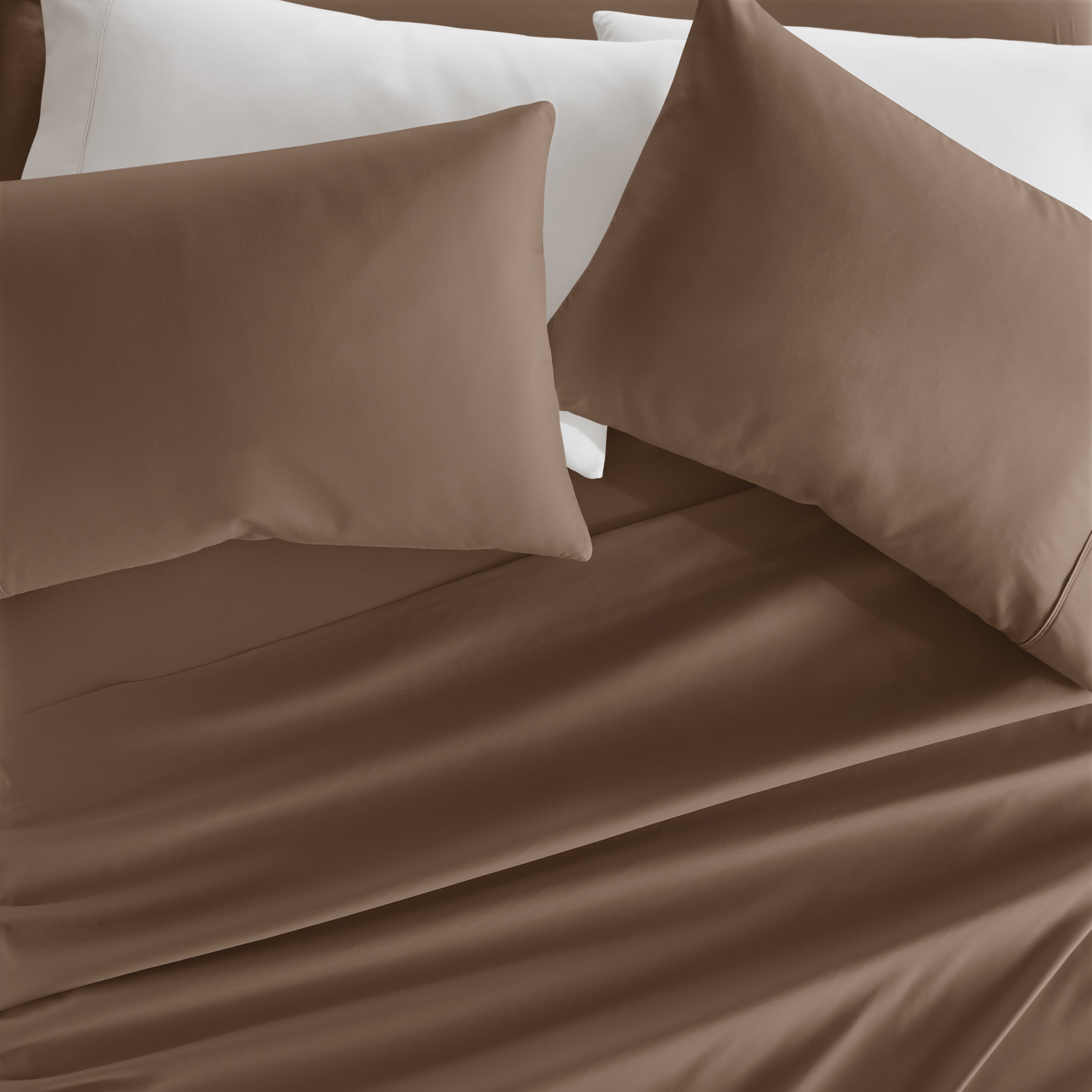 4-Piece Double Brushed Solid Sheet Set