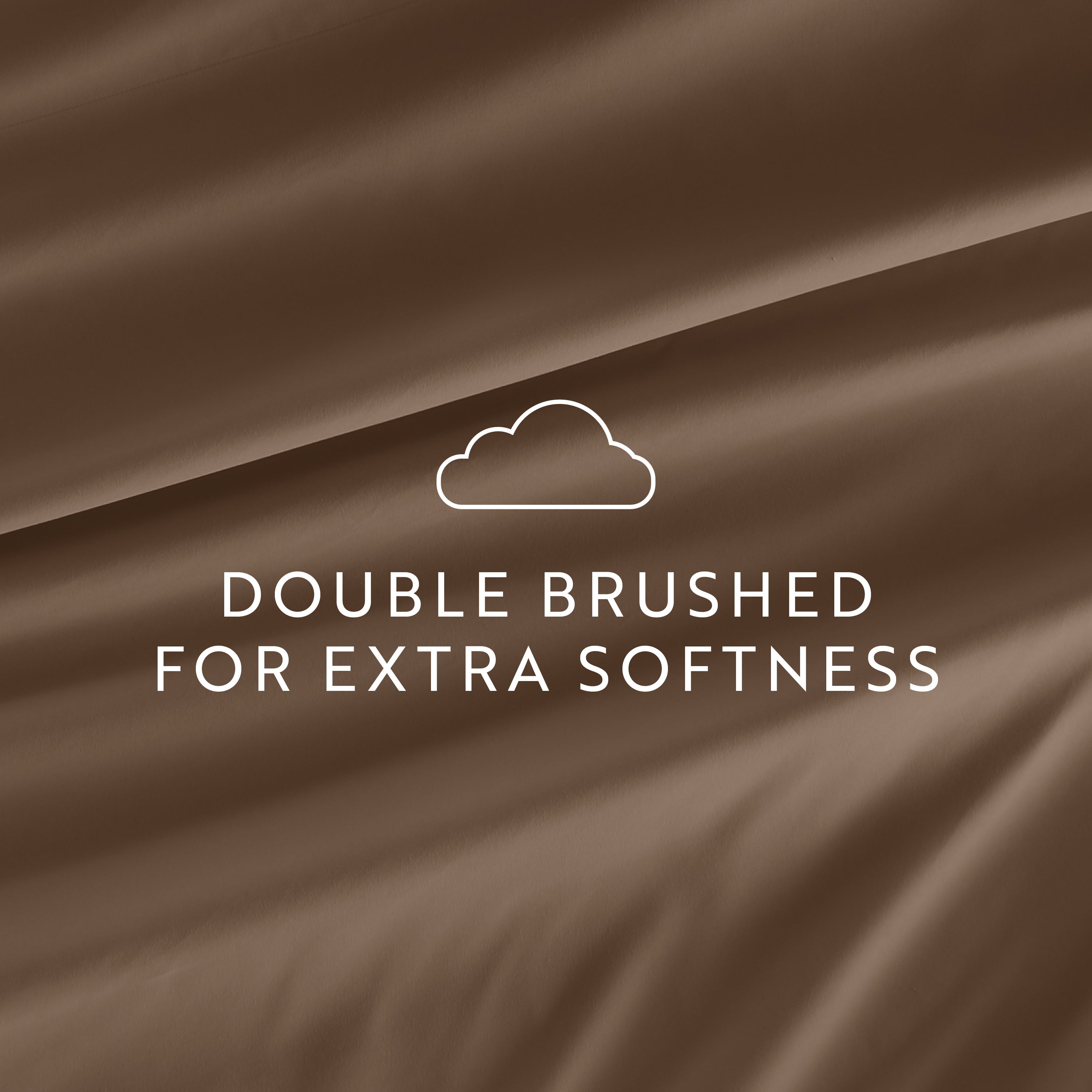 4-Piece Double Brushed Solid Sheet Set