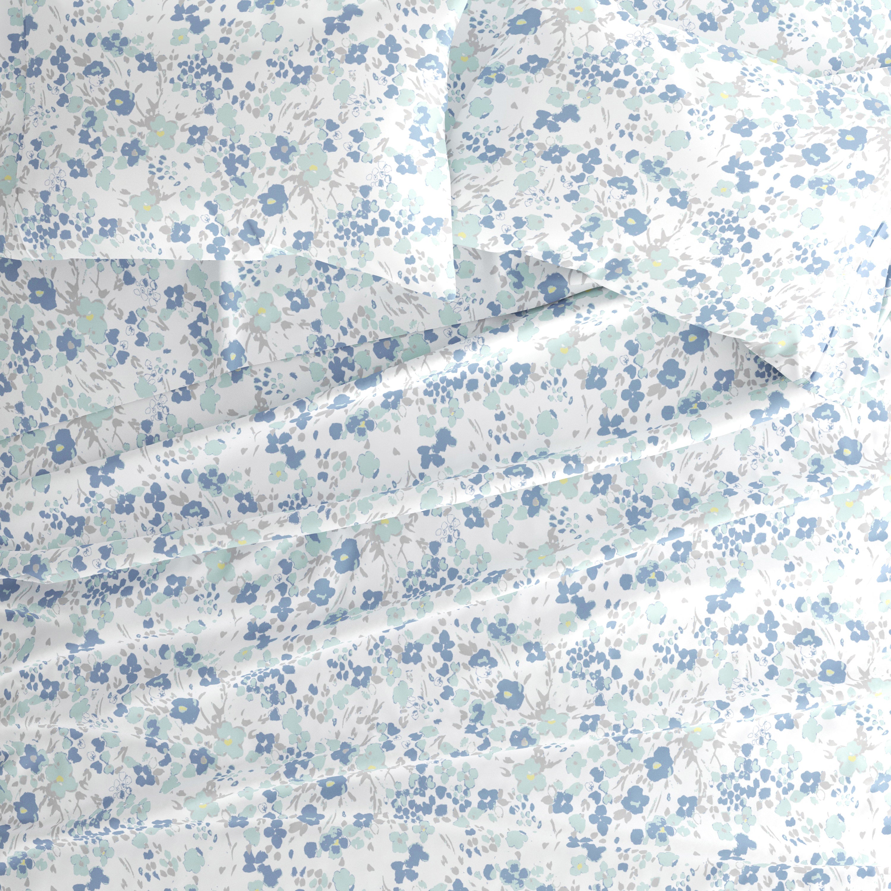 Violets 4-Piece Patterned Sheet Set