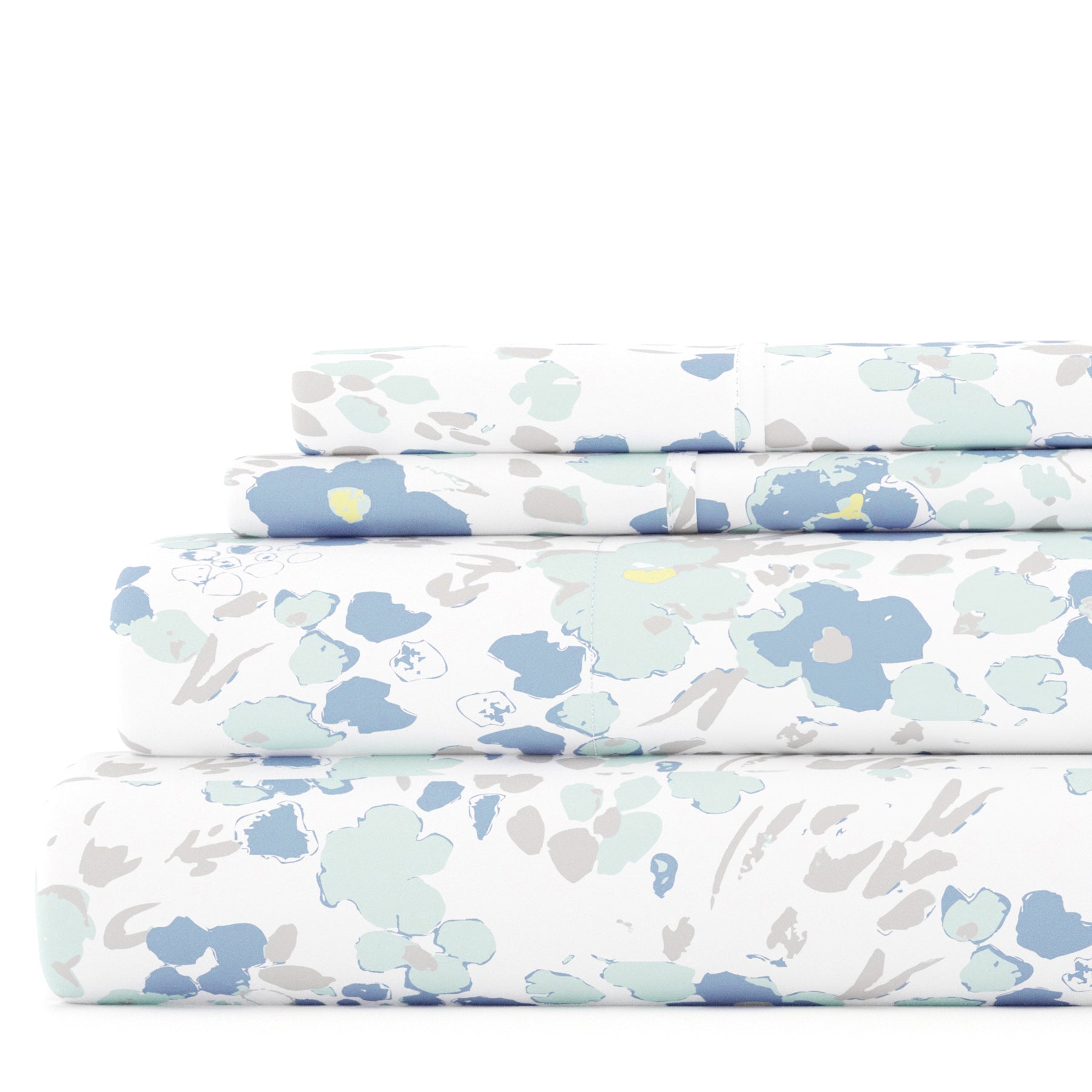 Violets 4-Piece Patterned Sheet Set