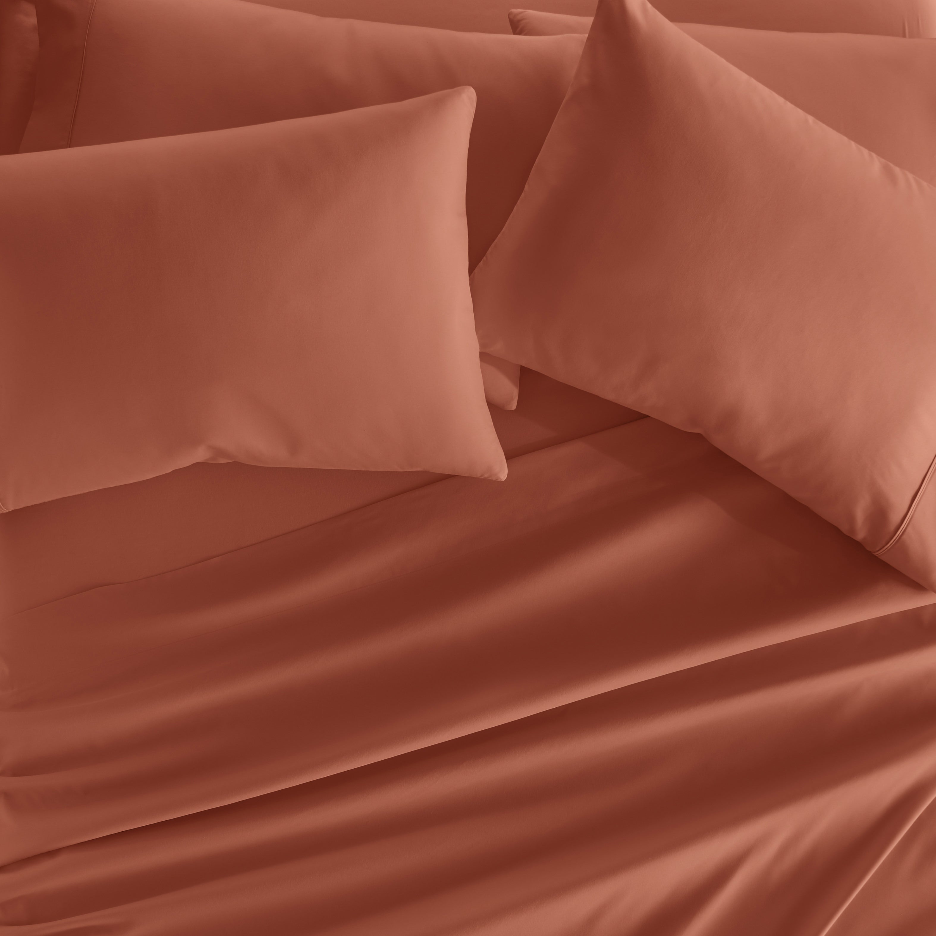 6-Piece Double Brushed Solid Sheet Set