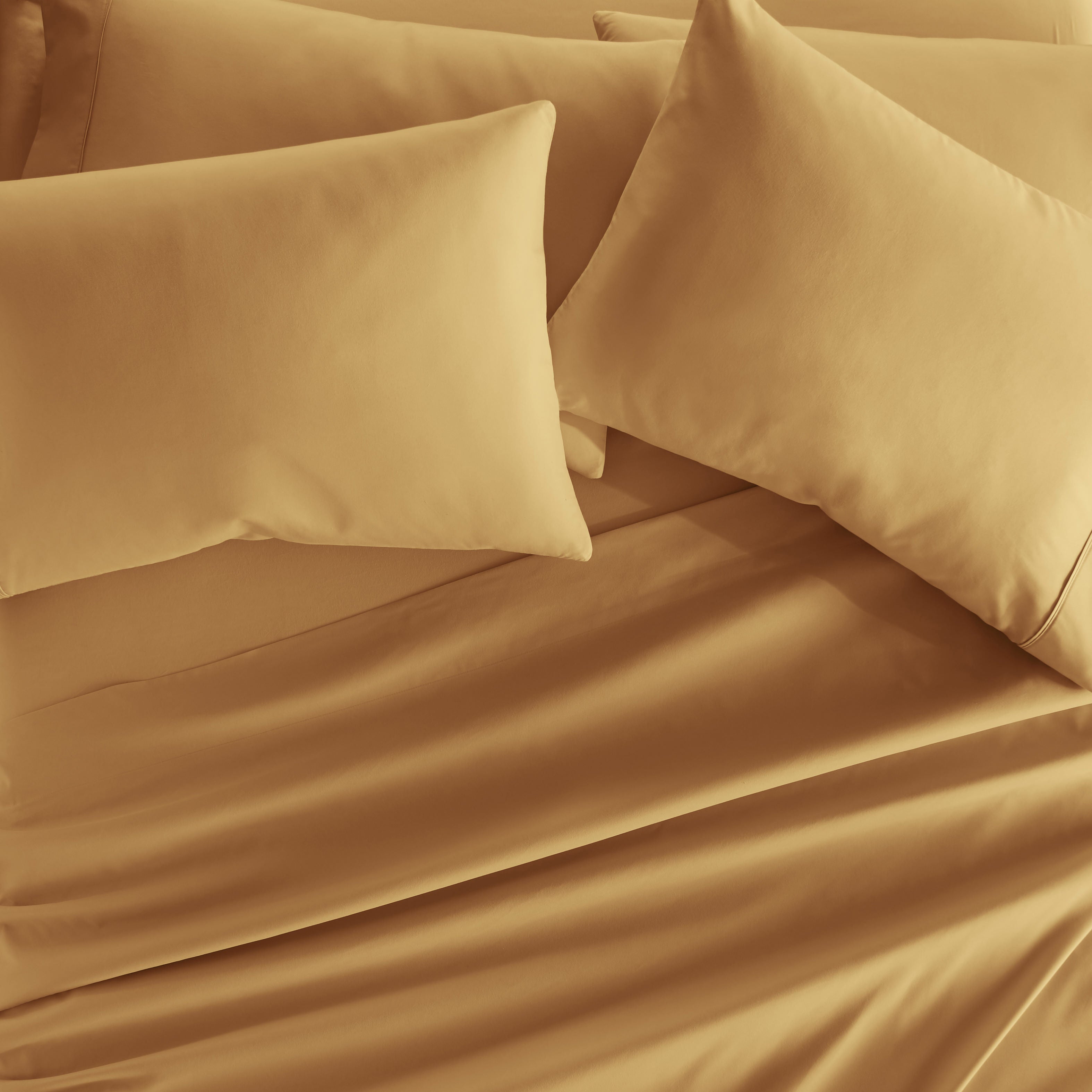 6-Piece Double Brushed Solid Sheet Set
