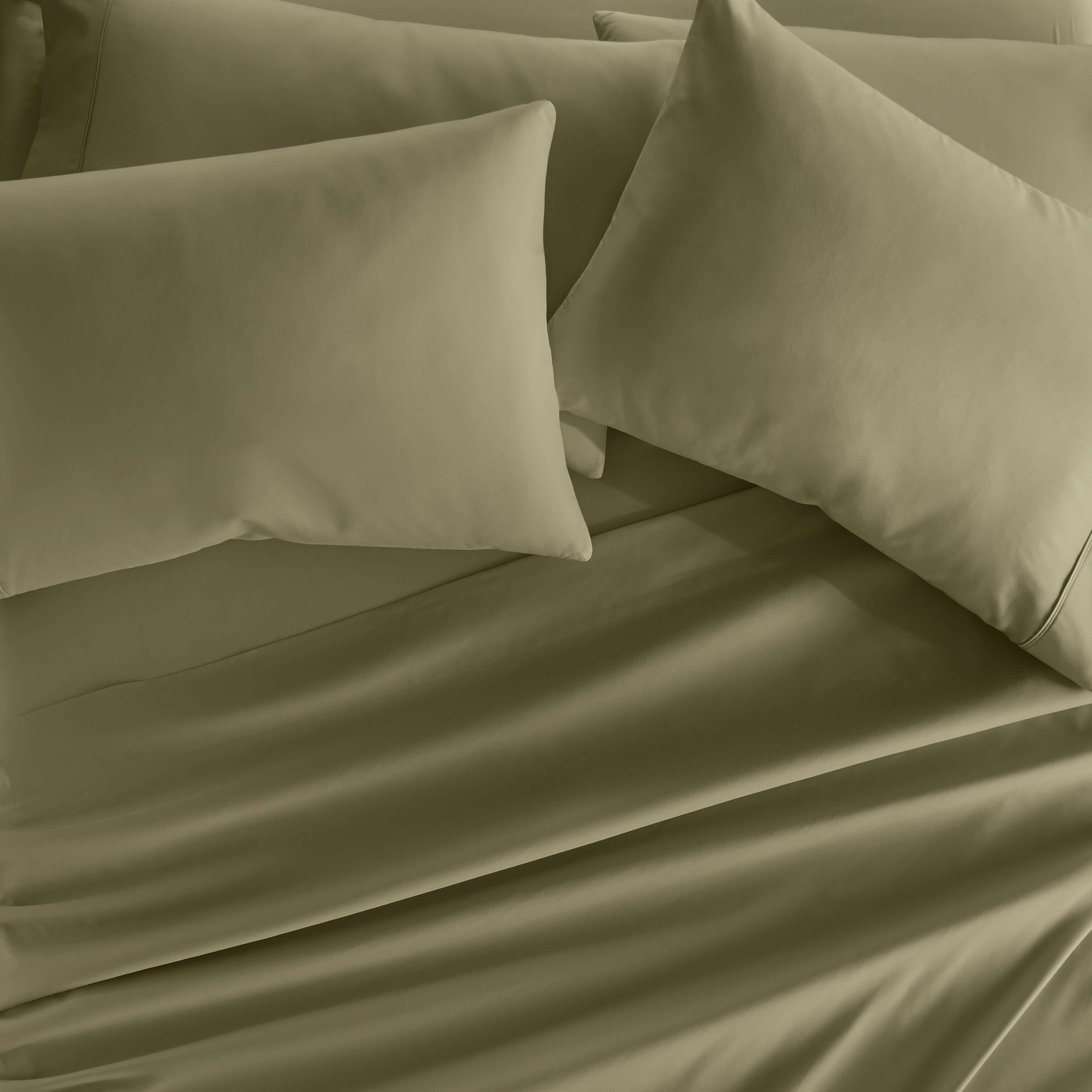 6-Piece Double Brushed Solid Sheet Set